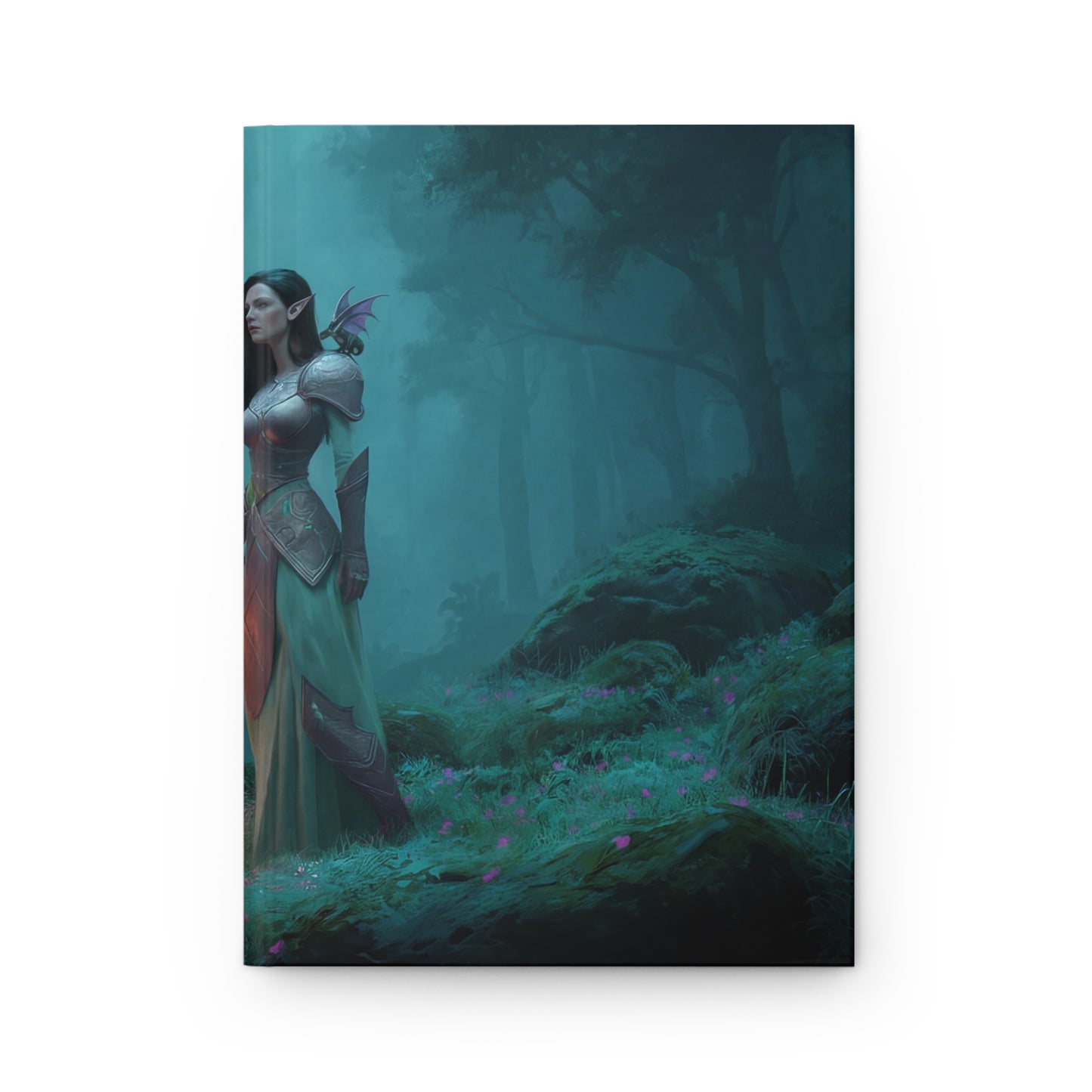 Dragonborn Sentinel Hardcover Journal Matte – Twilight Forest Guardian