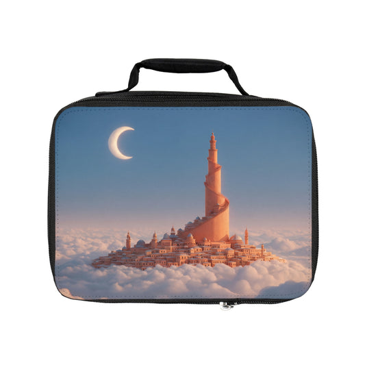 Cloud City Mosque Lunch Bag – Twilight Serenity Above the Sea of Clouds