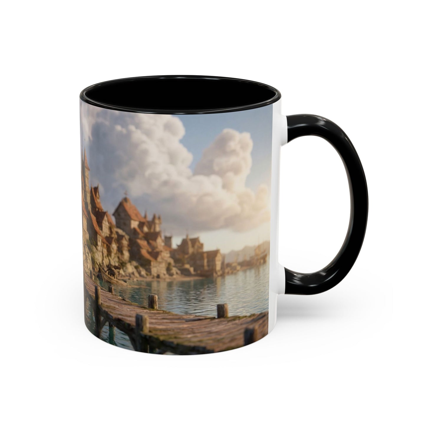 Harbor's Whisper Accent Coffee Mug (11, 15oz) – Sunset Village by the Sea