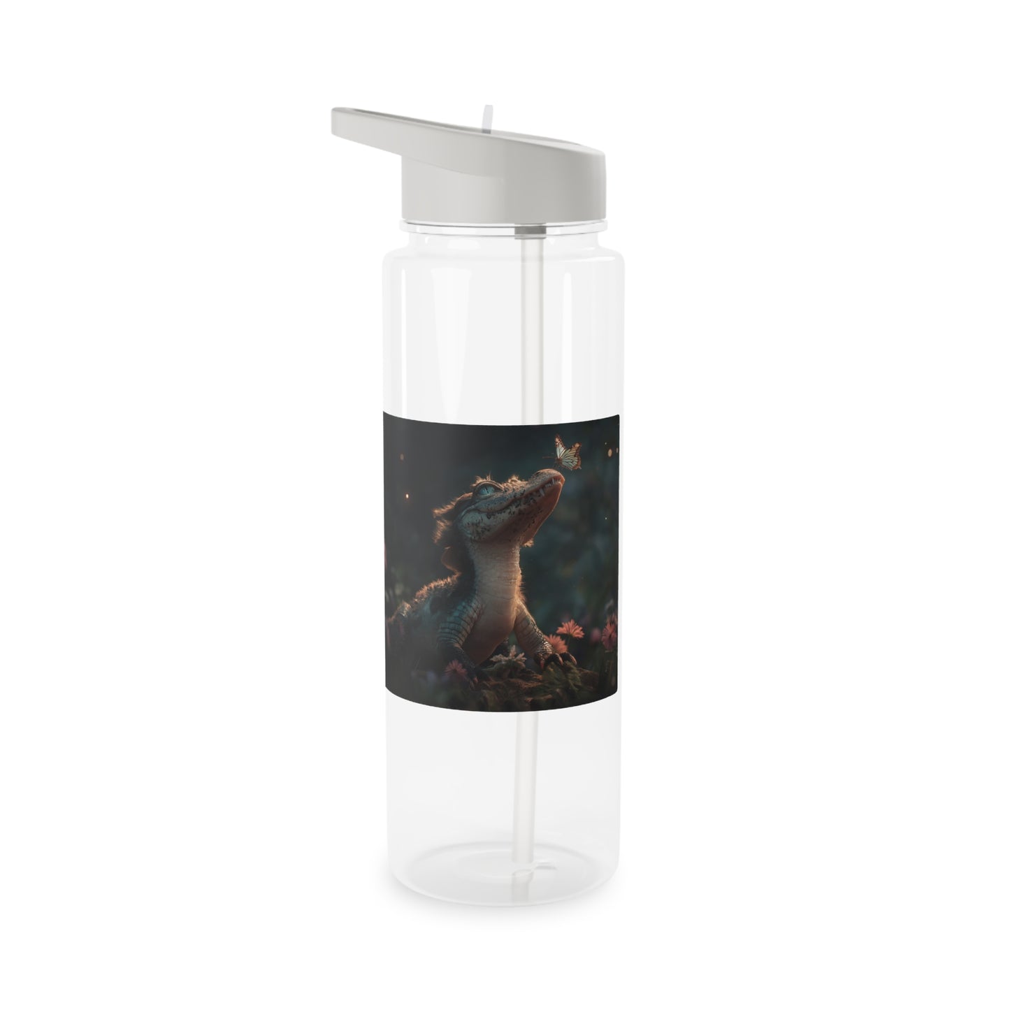 Mossy Croc Guardian Water Bottle – Tender Butterfly Encounter