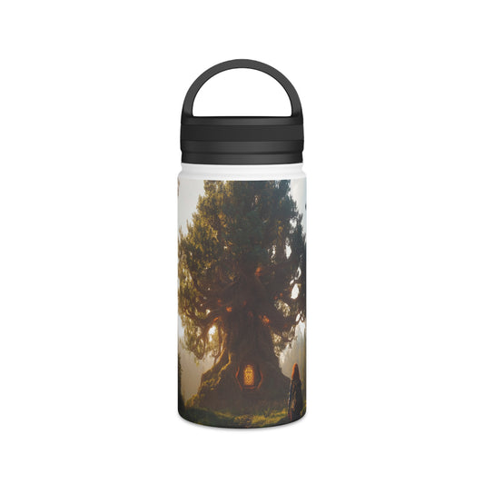 Ancient Treehouse Door Water Bottle – Whispering Grove Guardian