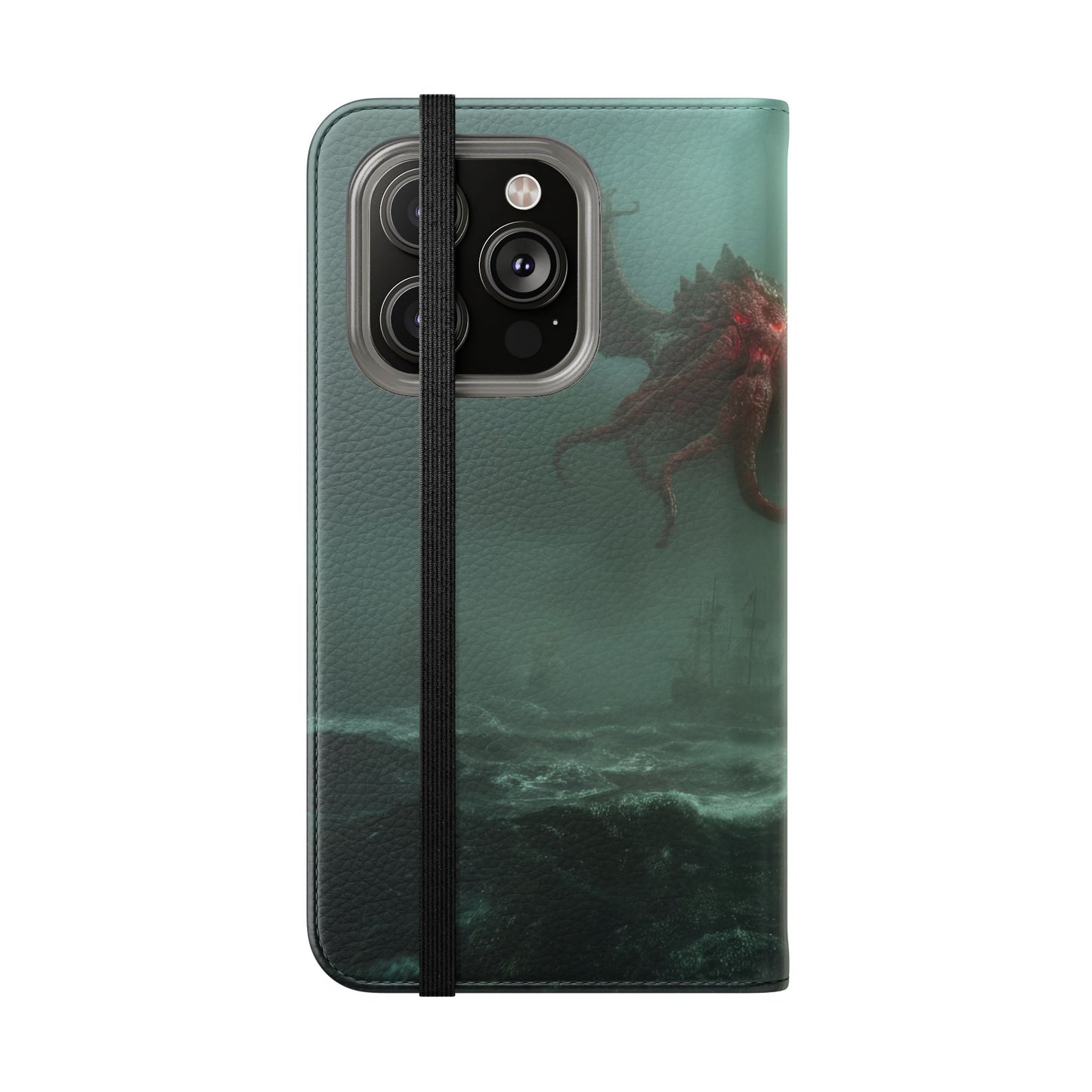 Leviathan Dragon Flip Cases – Crimson Sentinel at Sea