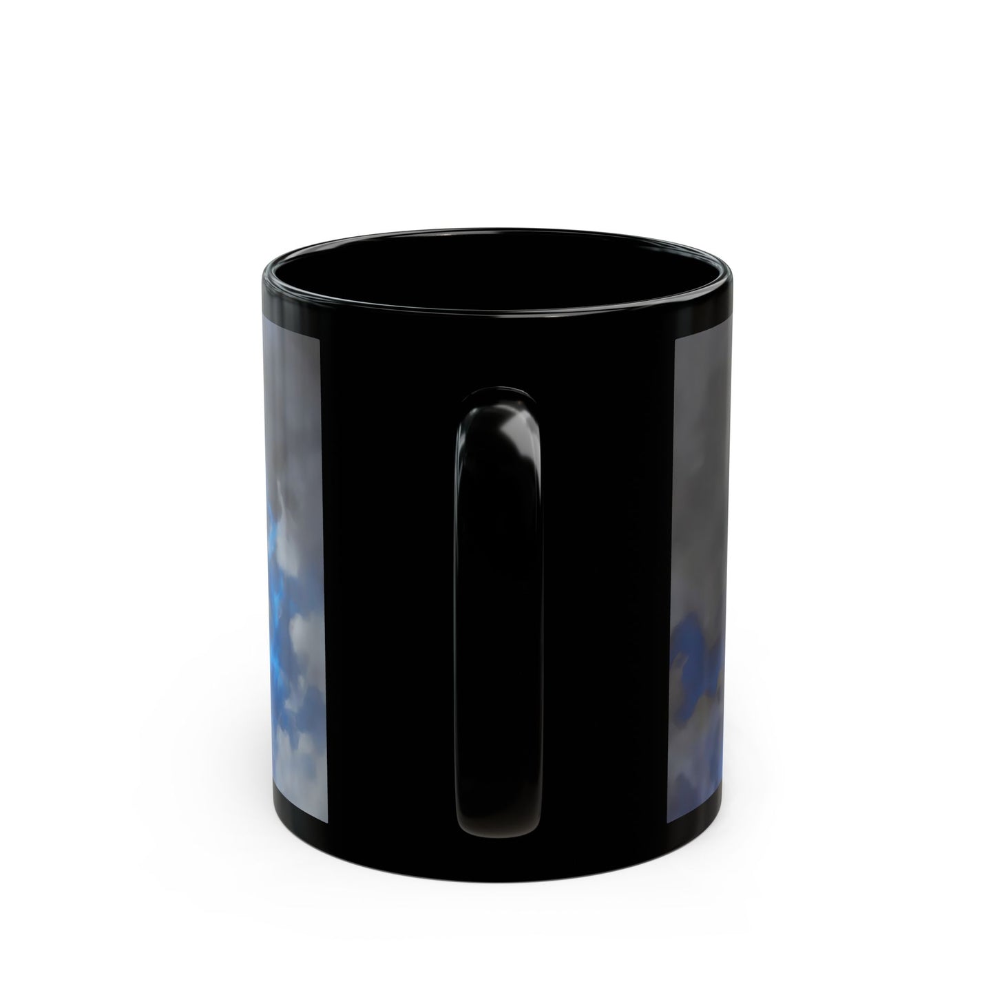 Blue-Eyed Shadow Mage Mug – Frostfire Summoner’s Midnight Ritual