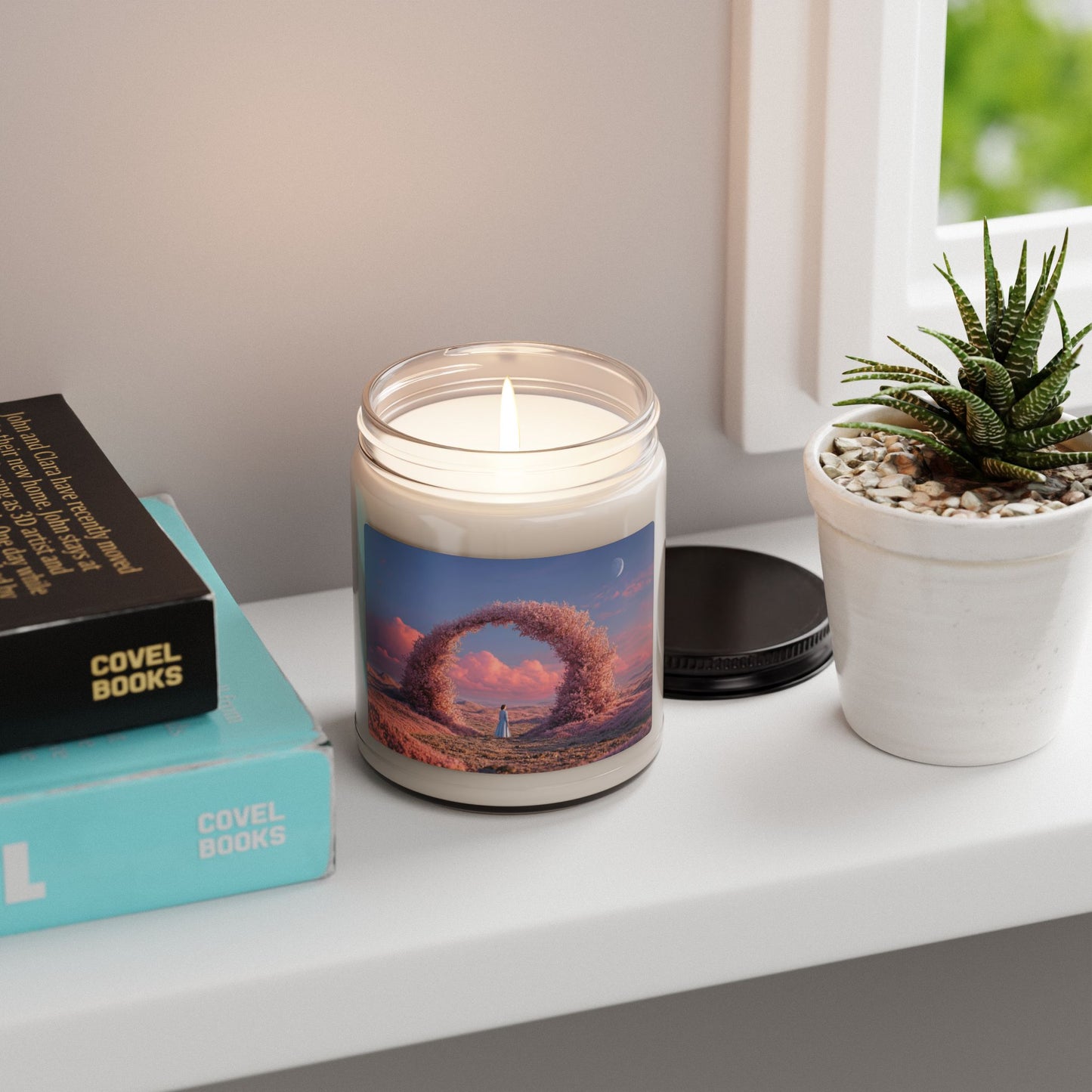 Cherry Blossom Portal Scented Soy Candle, 9oz – Where Pink Petals Meet Twilight