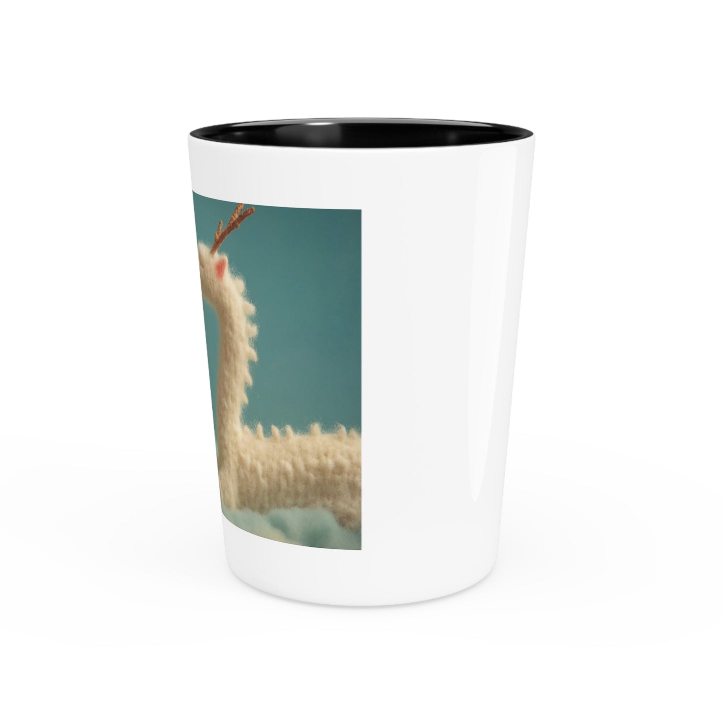 Woolen Dragon Companion Shot Glass – Soft Cloudscape Whispers