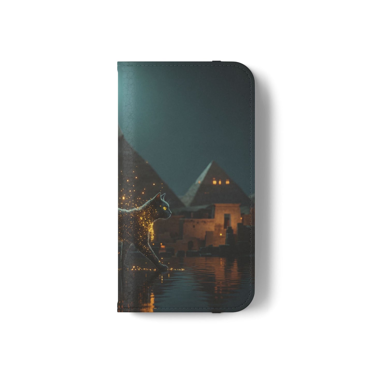 Celestial Vortex Flip Cases – Indigo Cloud Dreamscape