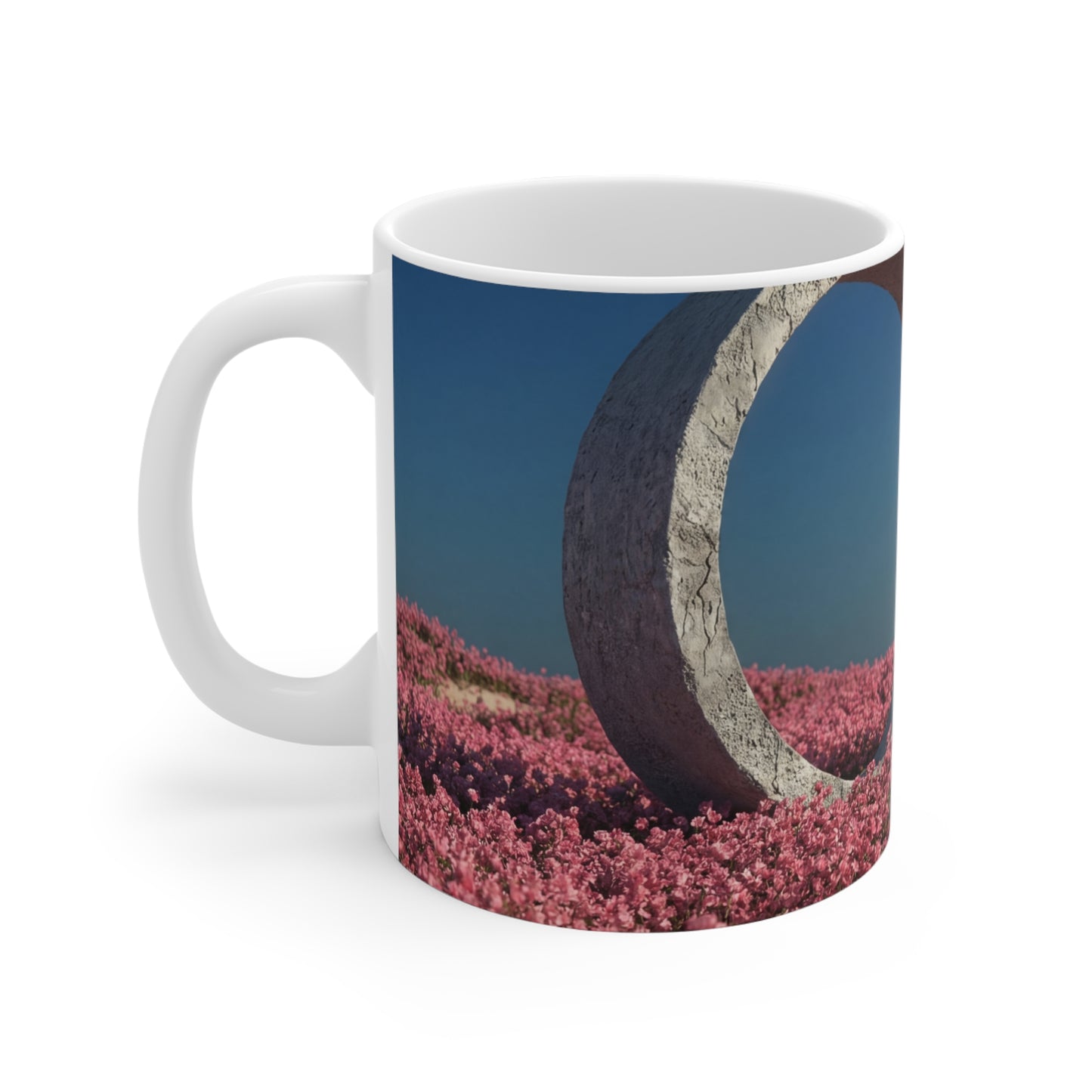 Stone Ring in Pink Bloom Ceramic Mugs (11oz\15oz\20oz) – Gateway to Quiet Wonder