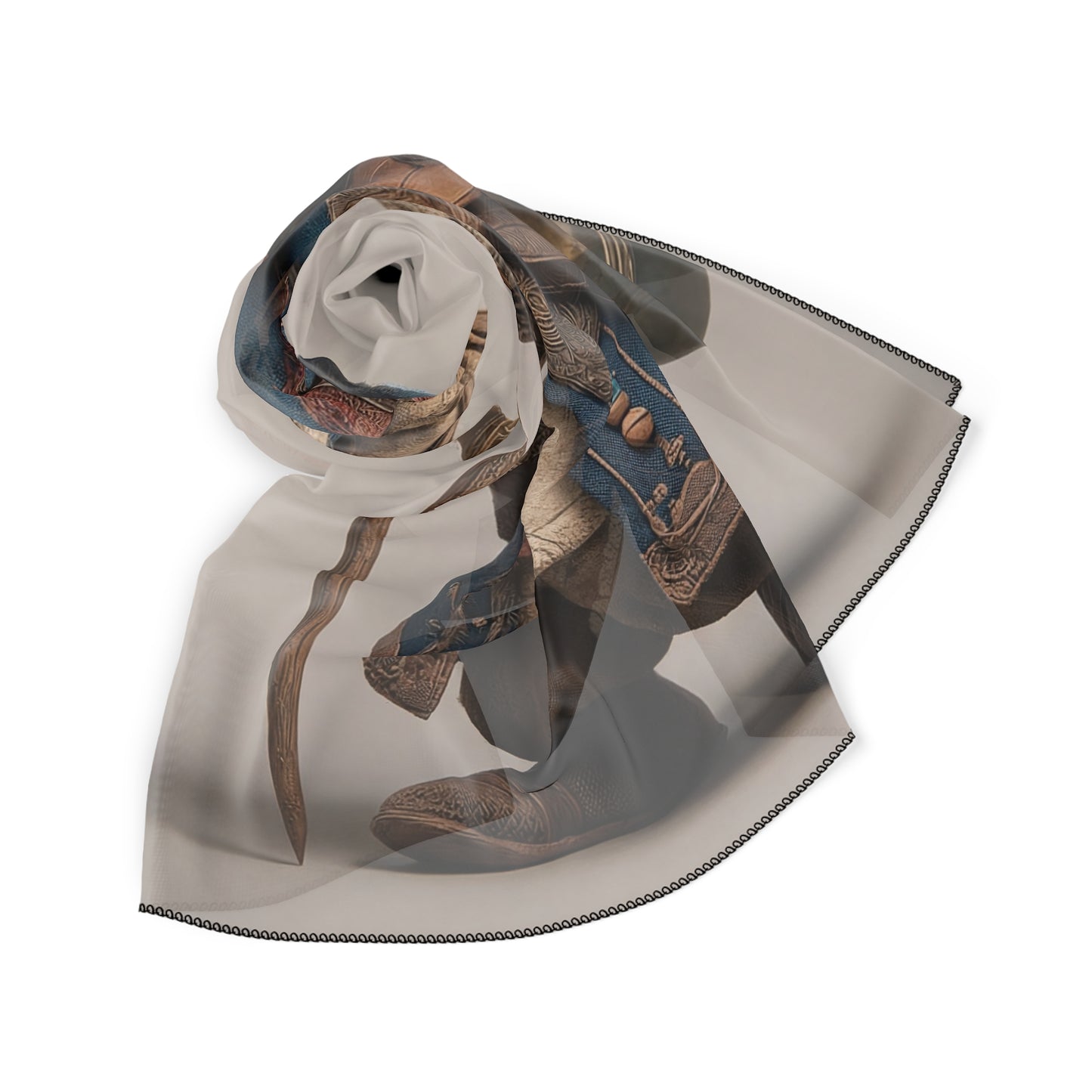 Traveling Wizard Poly Scarf – Worn by the World’s Most Curious Cartographer
