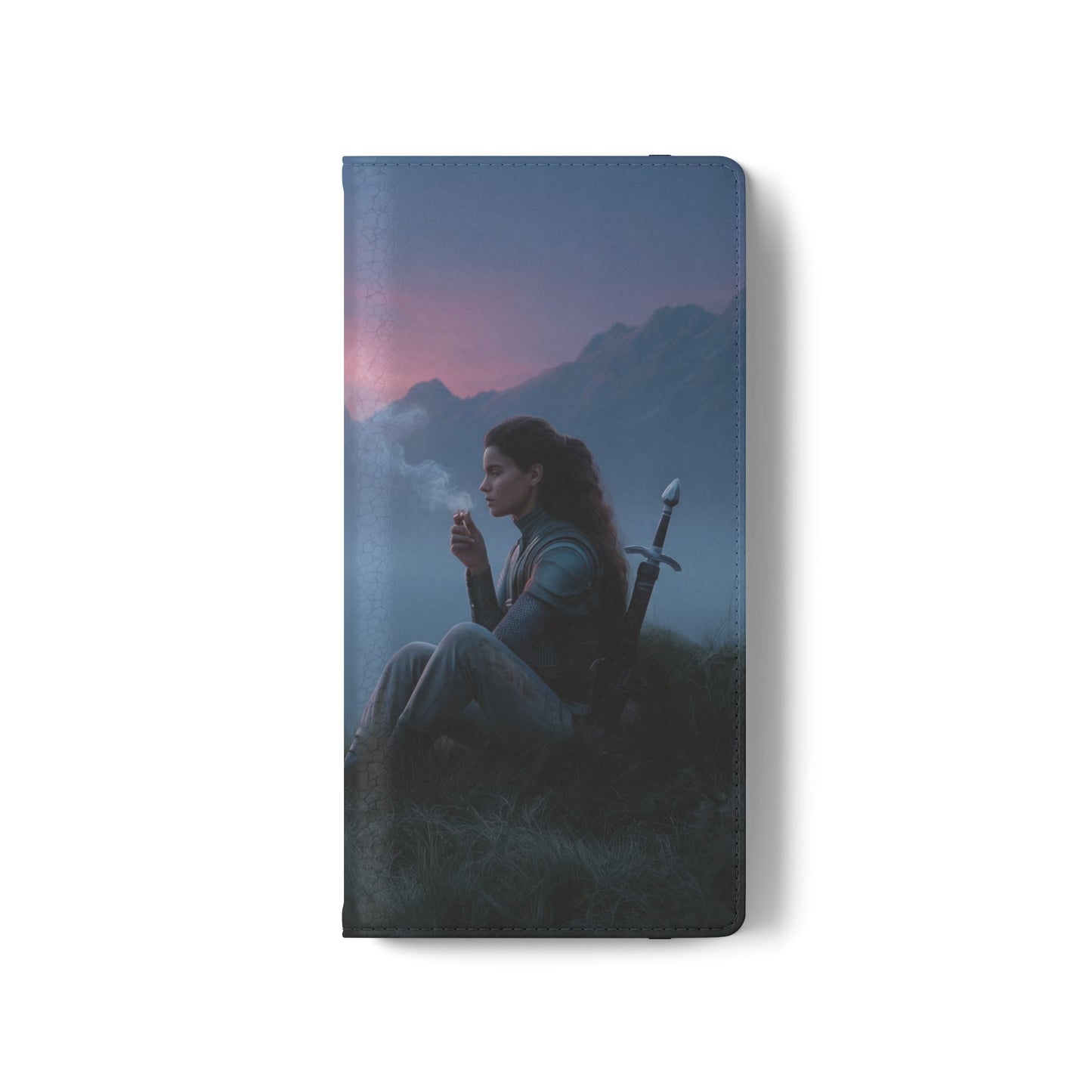 Silent Guardian Flip Cases – Misty Dawn Warrior and Dragon Companion