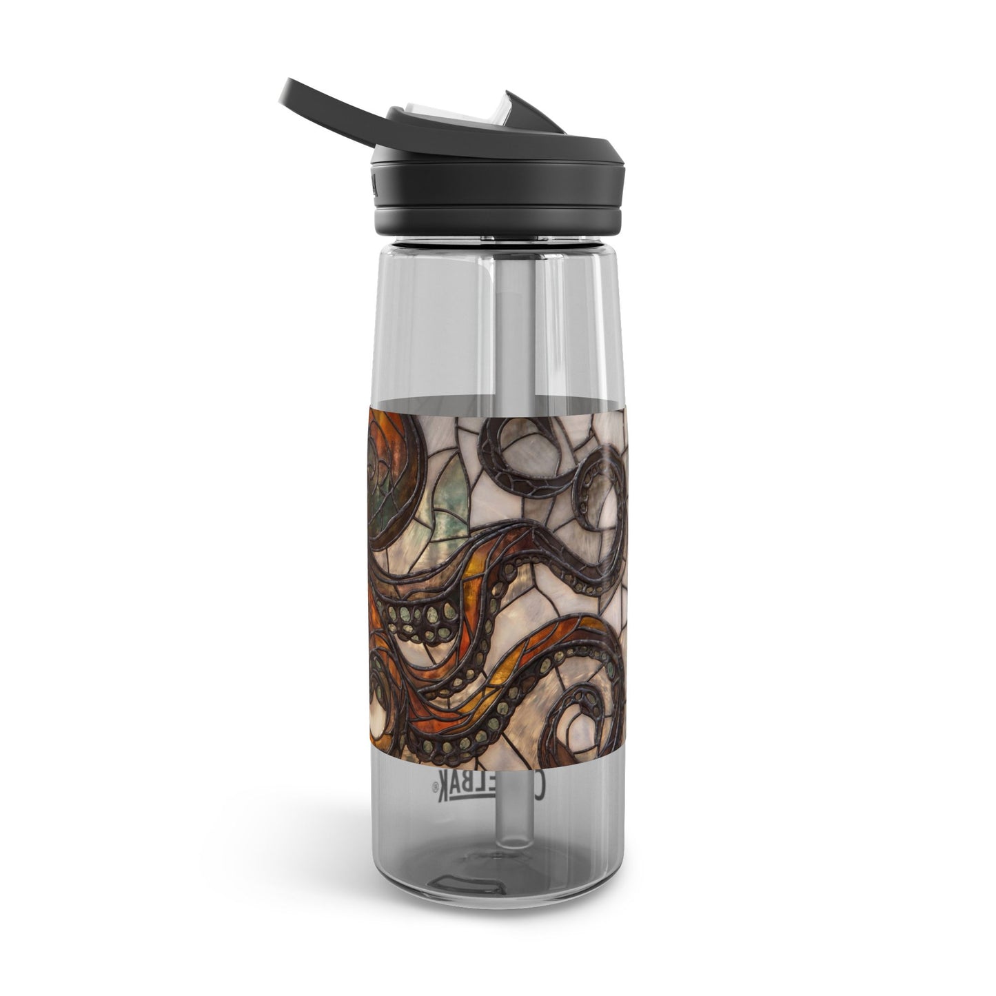 Stained Glass Octopus CamelBak Eddy® Water Bottle, 20oz\25oz – Amber Depths & Iron Lace
