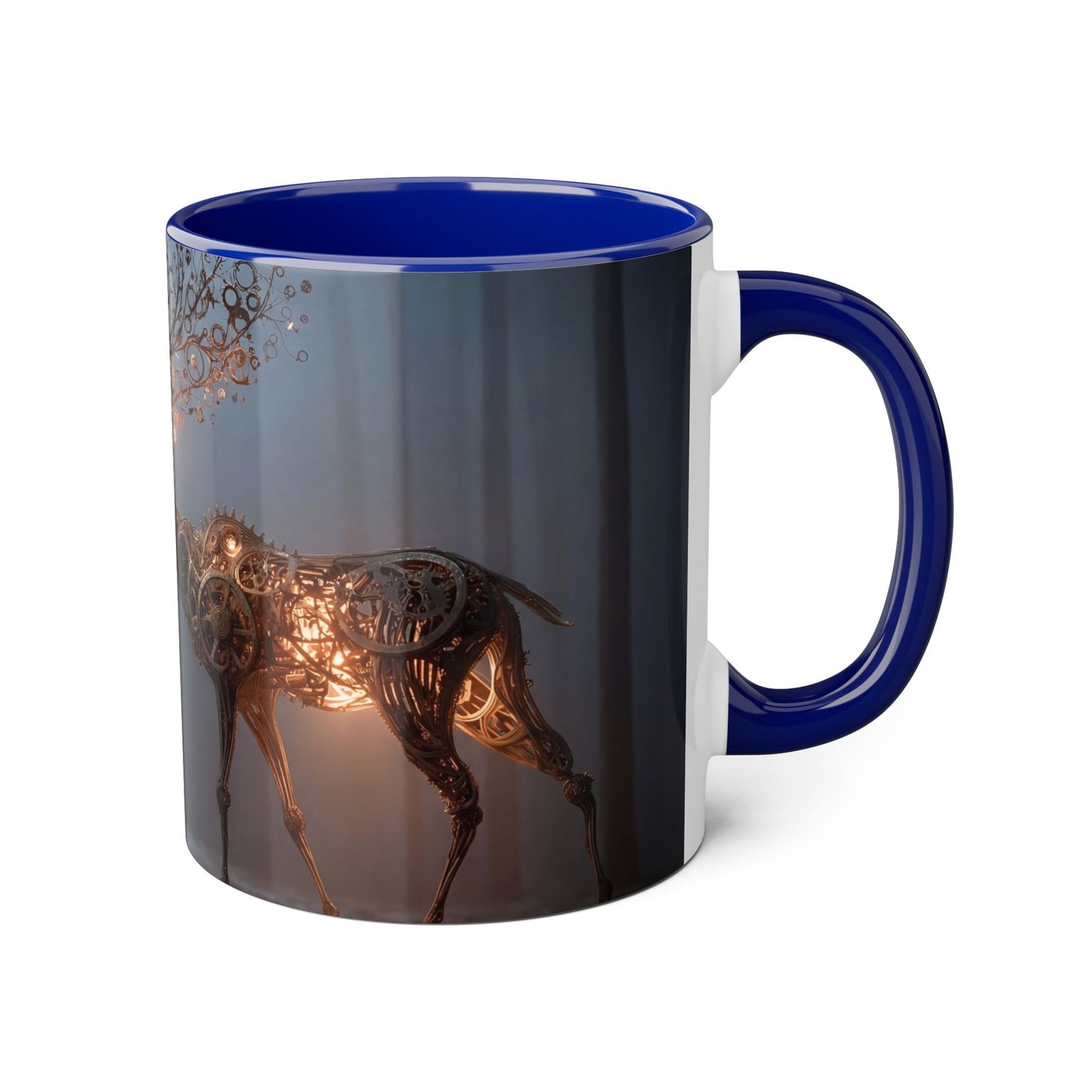 Gears and Timber Accent Mugs, 11oz – Clockwork Spirit Forest Walker
