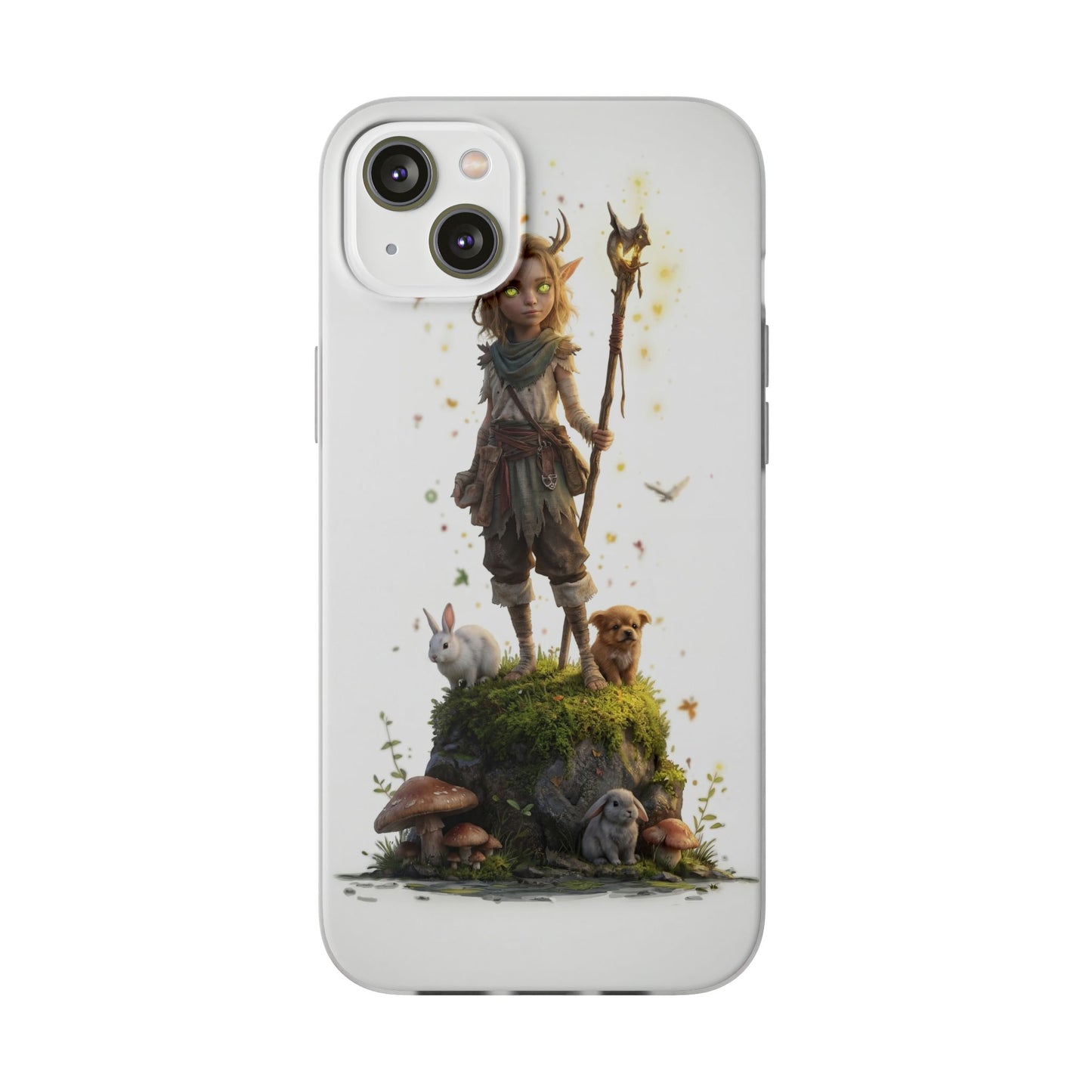 Forest Sentinel Flexi Cases – Luminescent Deerhorn Guardian