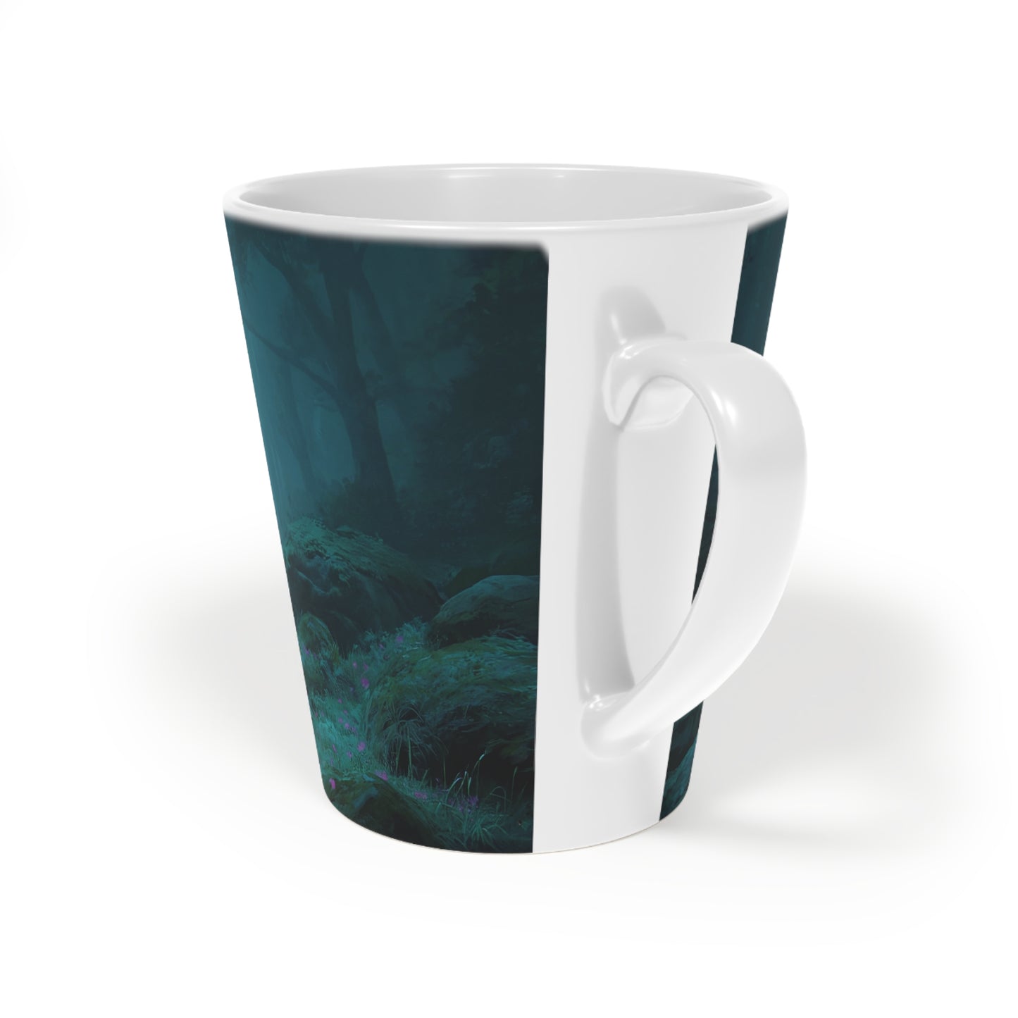 Guardian Sentinel Latte Mug, 12oz – Moonlit Forest Lightbearer