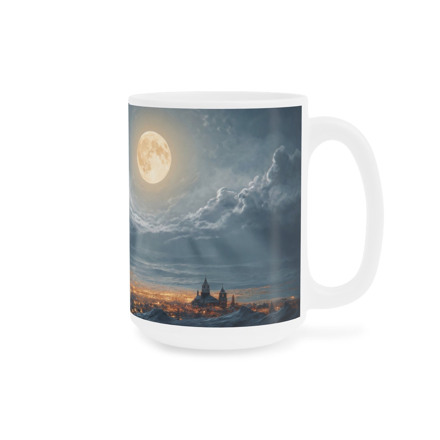 Moonlit Sleigh Ride Ceramic Mugs (11oz\15oz\20oz) – Winter’s Silent Passage