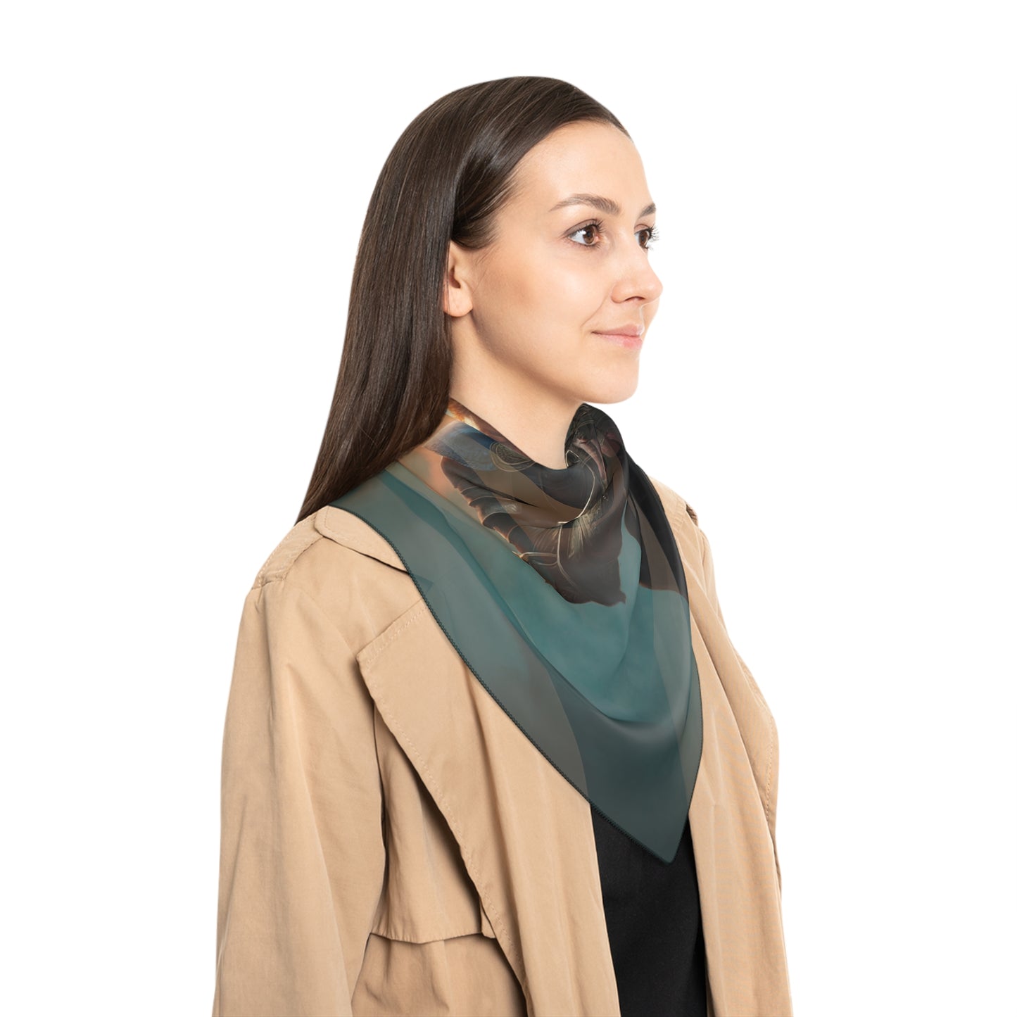 Sunlit Sentinel Poly Scarf – Radiant Armor Dreamscape