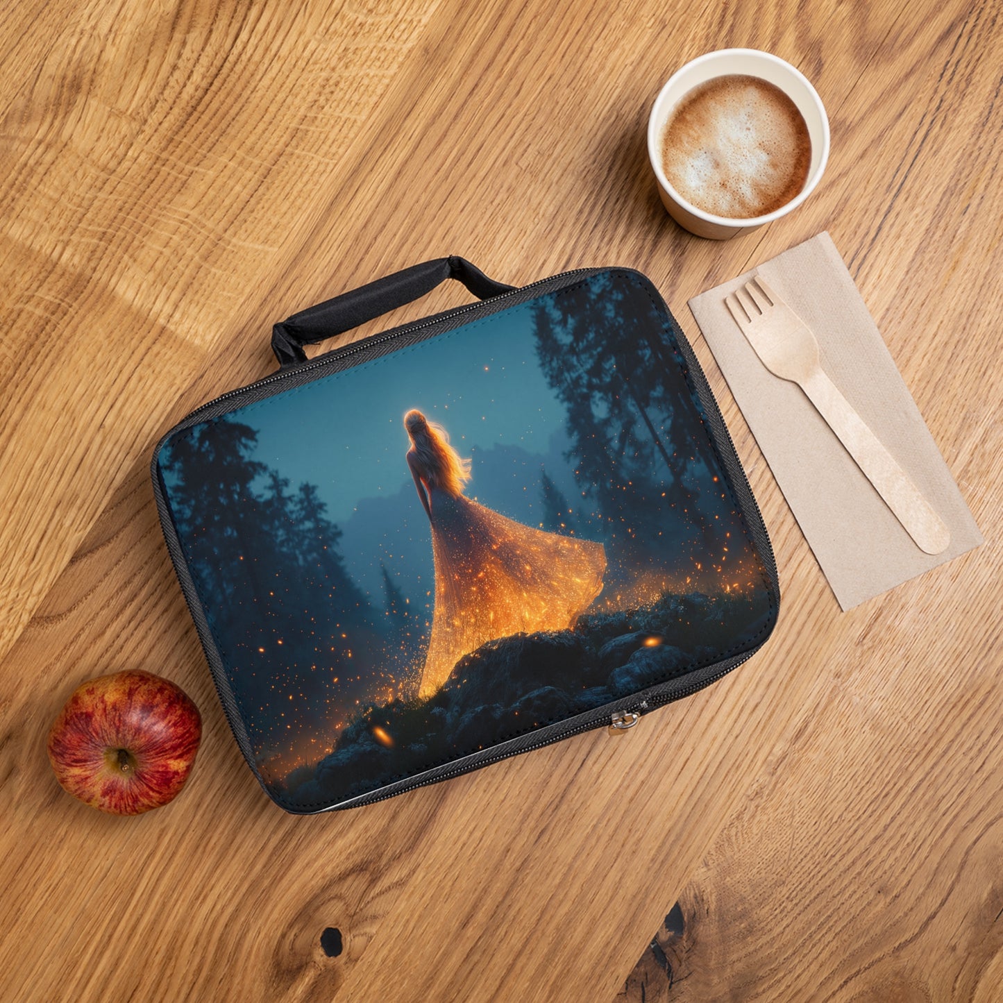 Enchanted Forest Goddess Lunch Bag – Glowing Ember Waltz