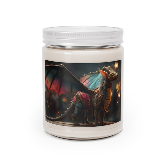Regal Dragon Scented Soy Candles with White Lid, 9oz – Velvet Twilight Guardian