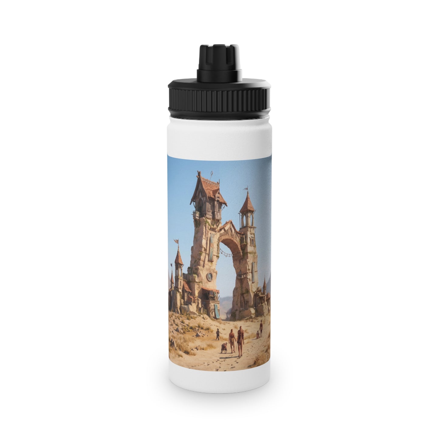 Desert Citadel Water Bottle – Sun-Kissed Oasis Gateway