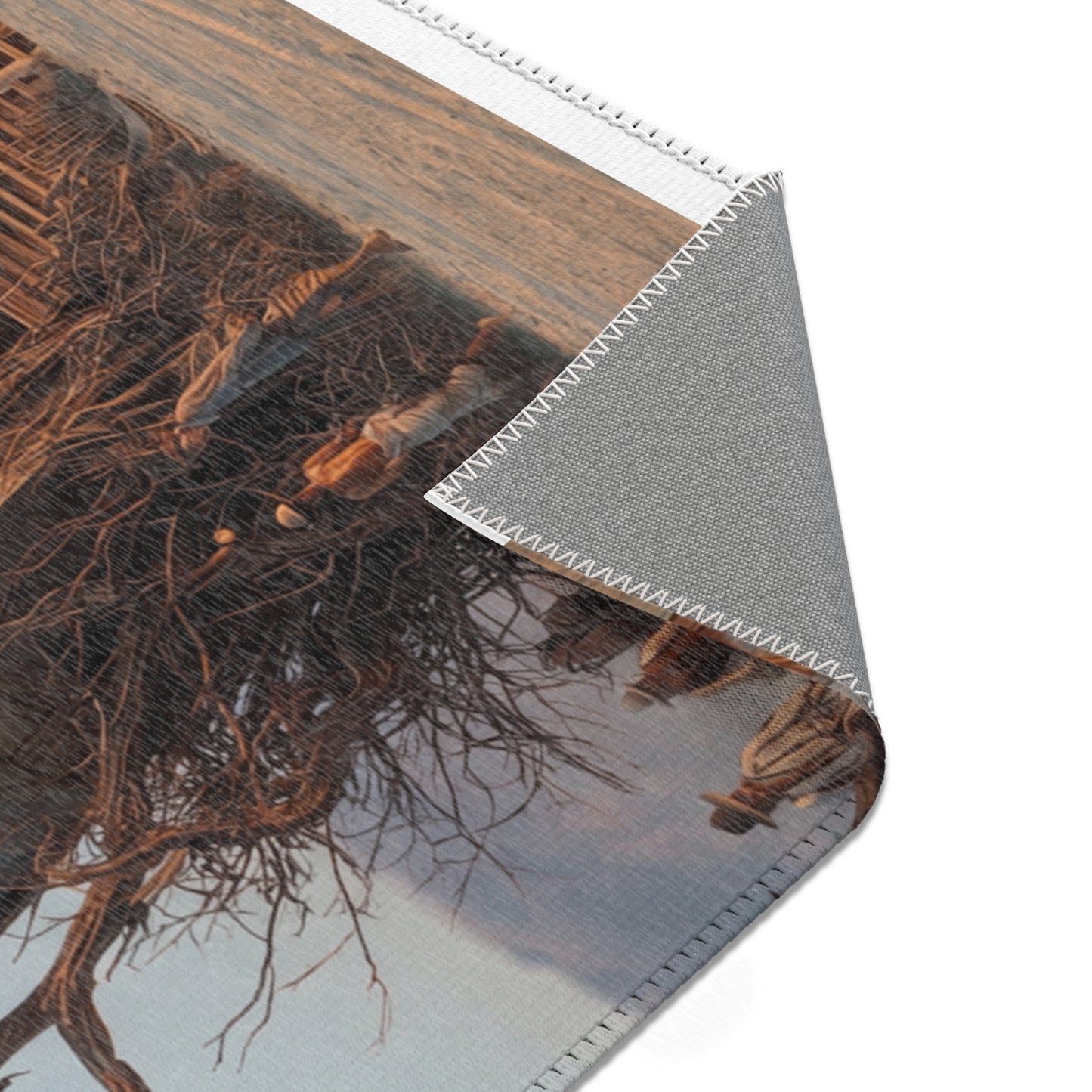 Clock Tower in the Dryland Area Rugs – Timeless Wanderer’s Sanctuary