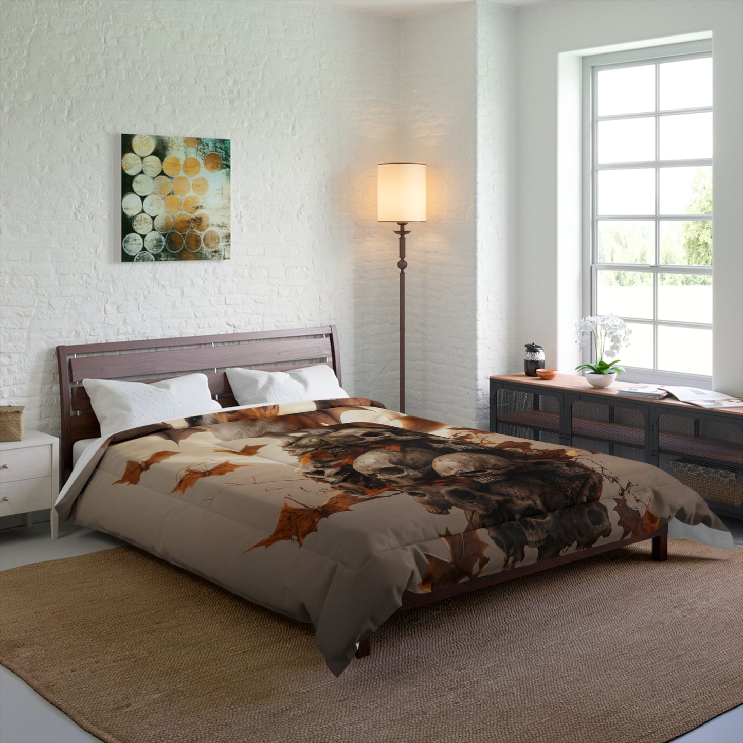 Batwing Corgi Comforter – Autumn Moonlight Guardian