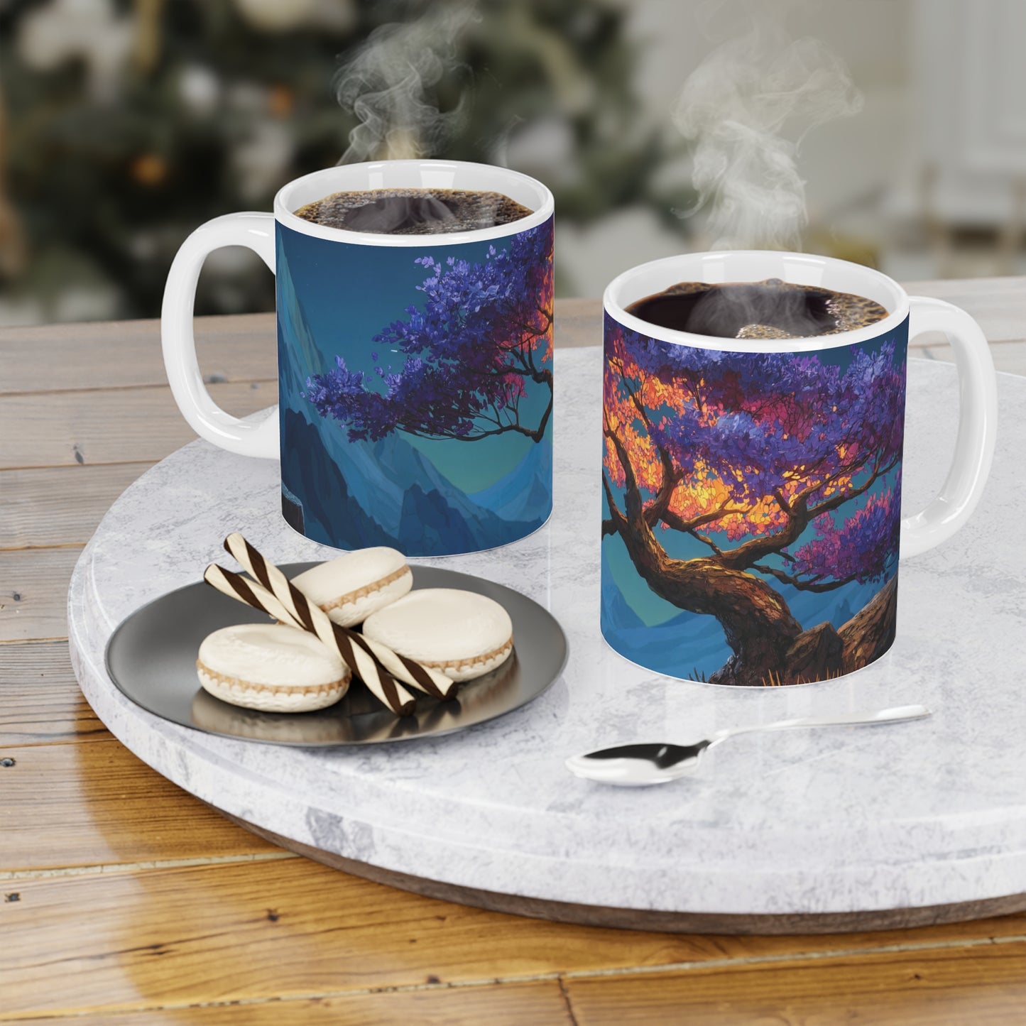 Starlit Whisper Tree Ceramic Mugs (11oz\15oz\20oz) – Twilight’s Velvet Crown