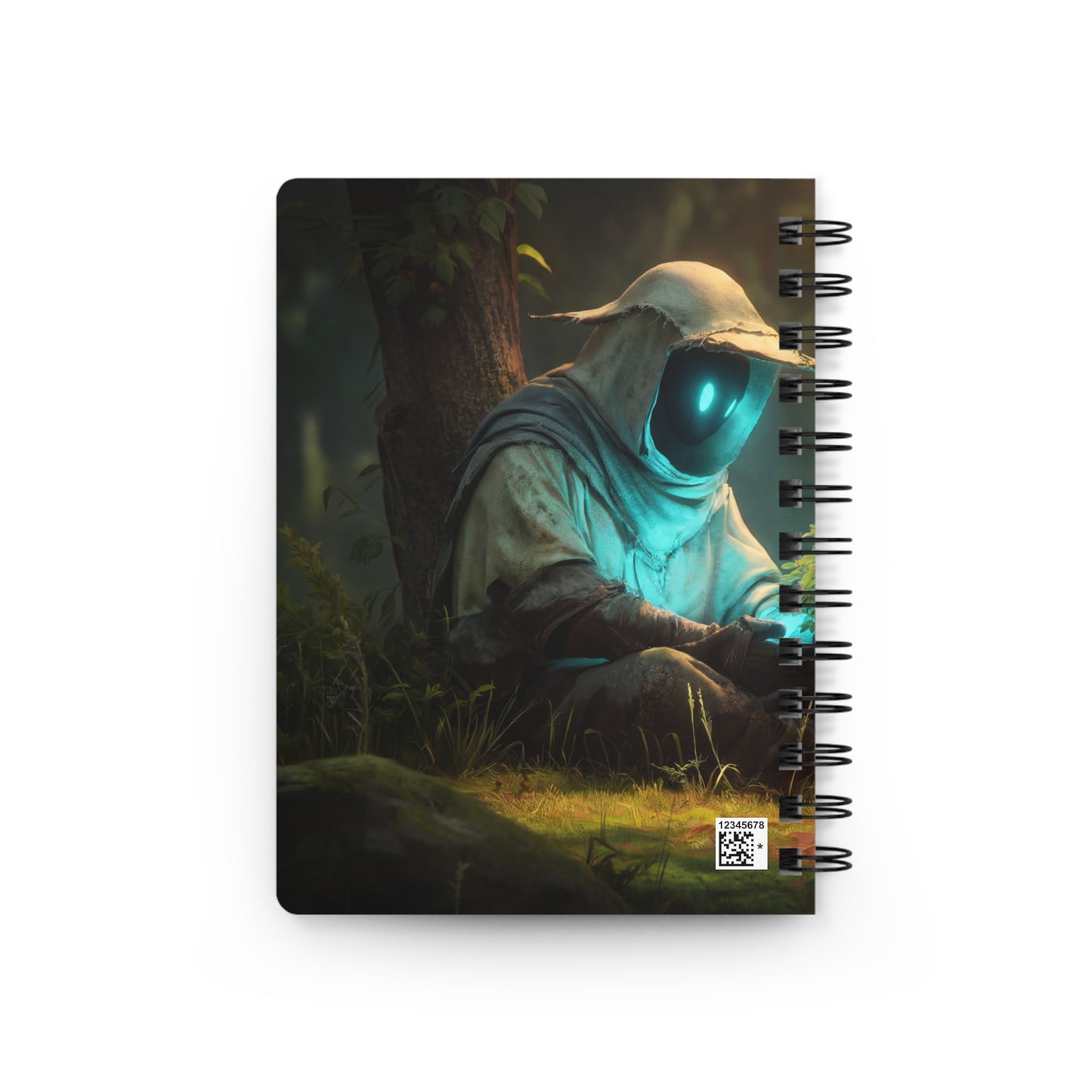 Forest Sentinel Spiral Bound Journal – Luminescent Guardian in Sunlit Thicket