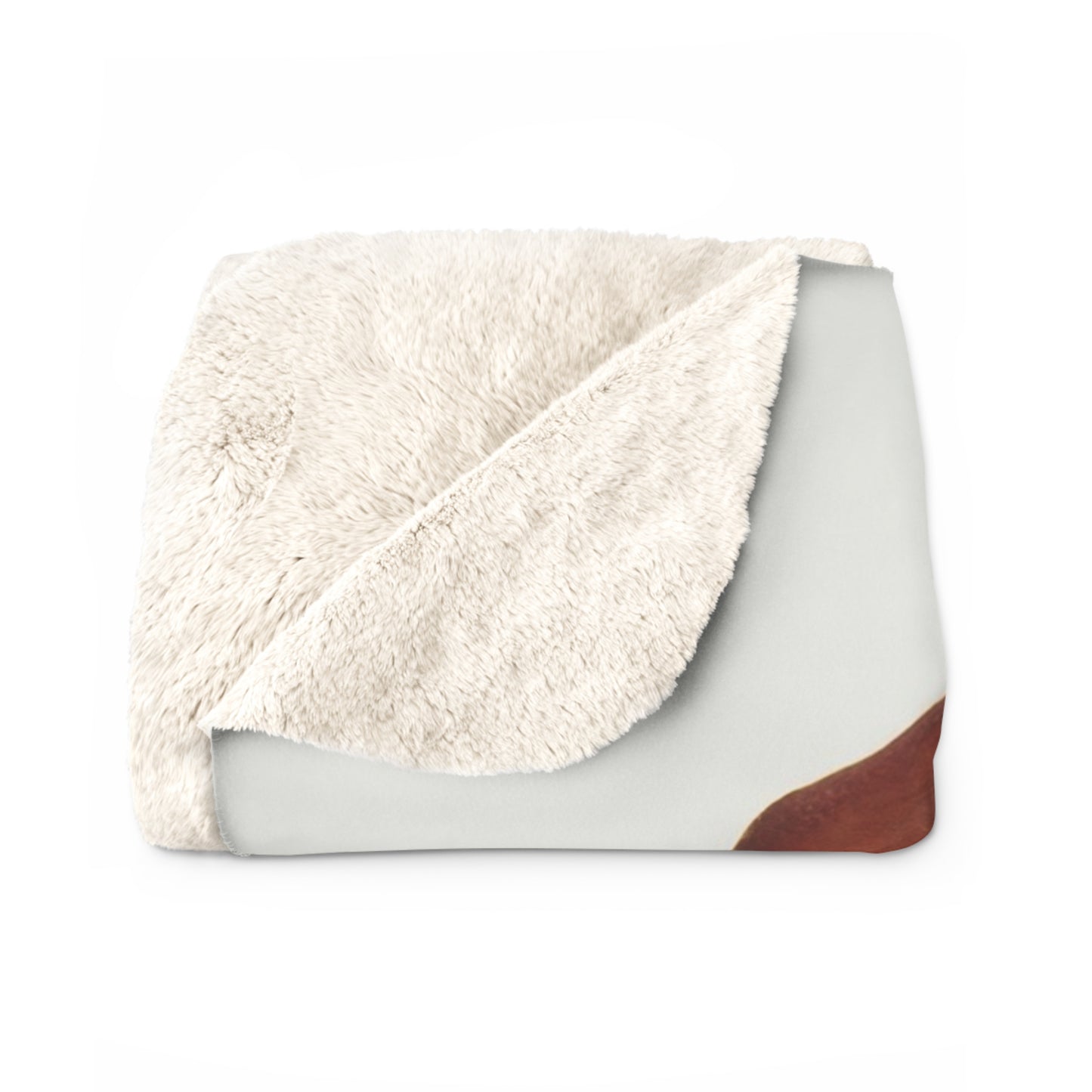 Winged Canine Sentinel Sherpa Fleece Blanket – Amber Glow in the Desert Light