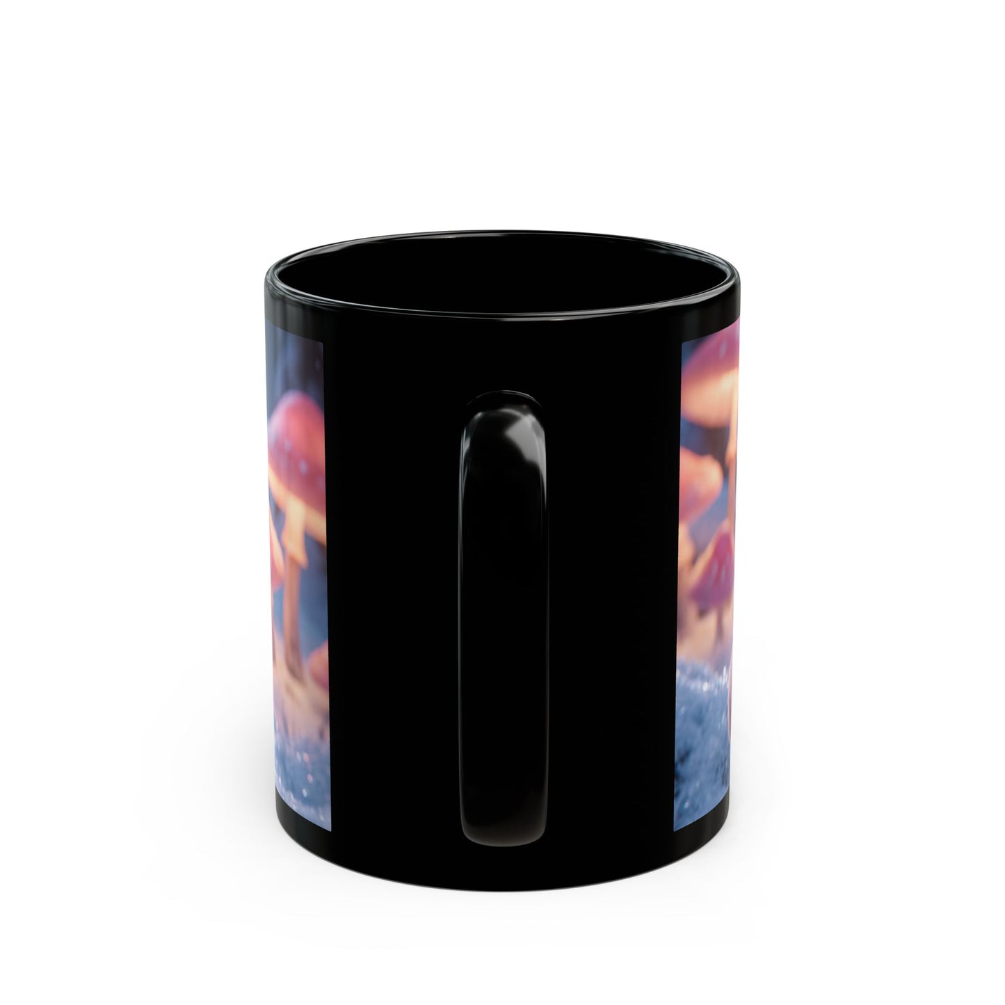 Fairy Rider Unicorn Mug – Snowy Mushroom Grove Dreamscape