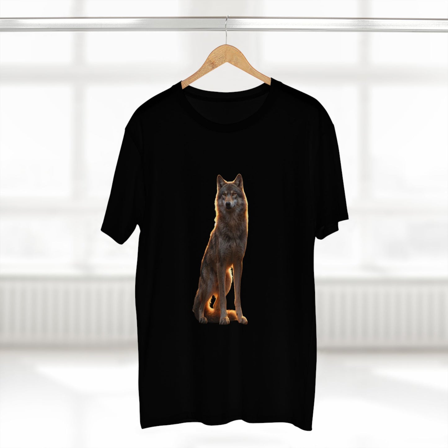 Vigilant Pack Leader Adult Staple Tee – Golden Hour Sentinel Portrait
