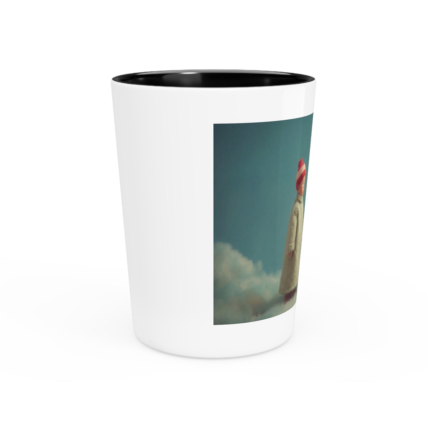 Woolen Dragon Companion Shot Glass – Soft Cloudscape Whispers
