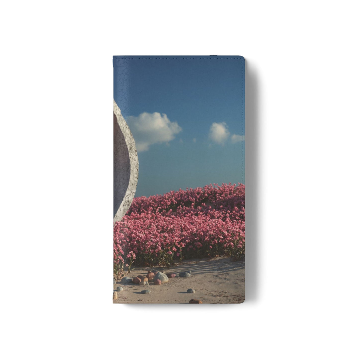 Stone Circle Flip Cases – Pink Flower Field Monument