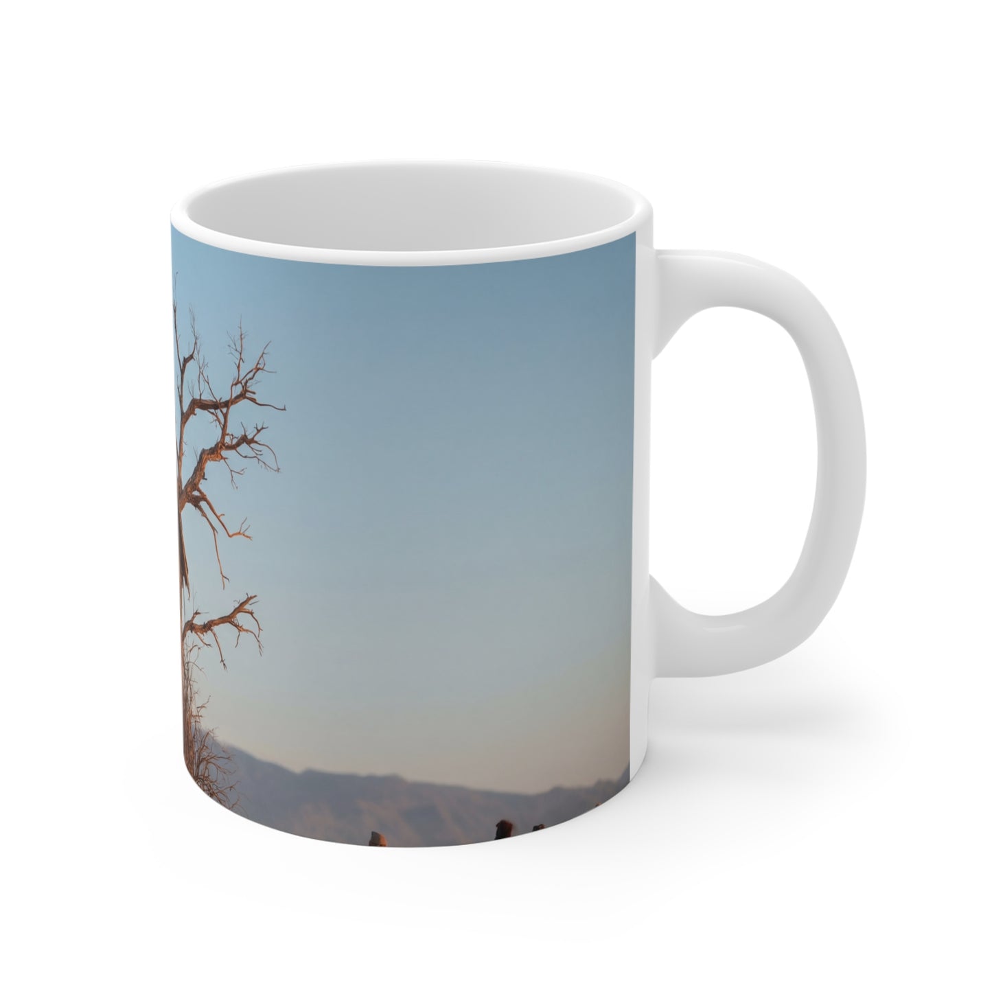 Clock Tower in the Drylands Ceramic Mugs (11oz\15oz\20oz) – Where Time Grows Wild