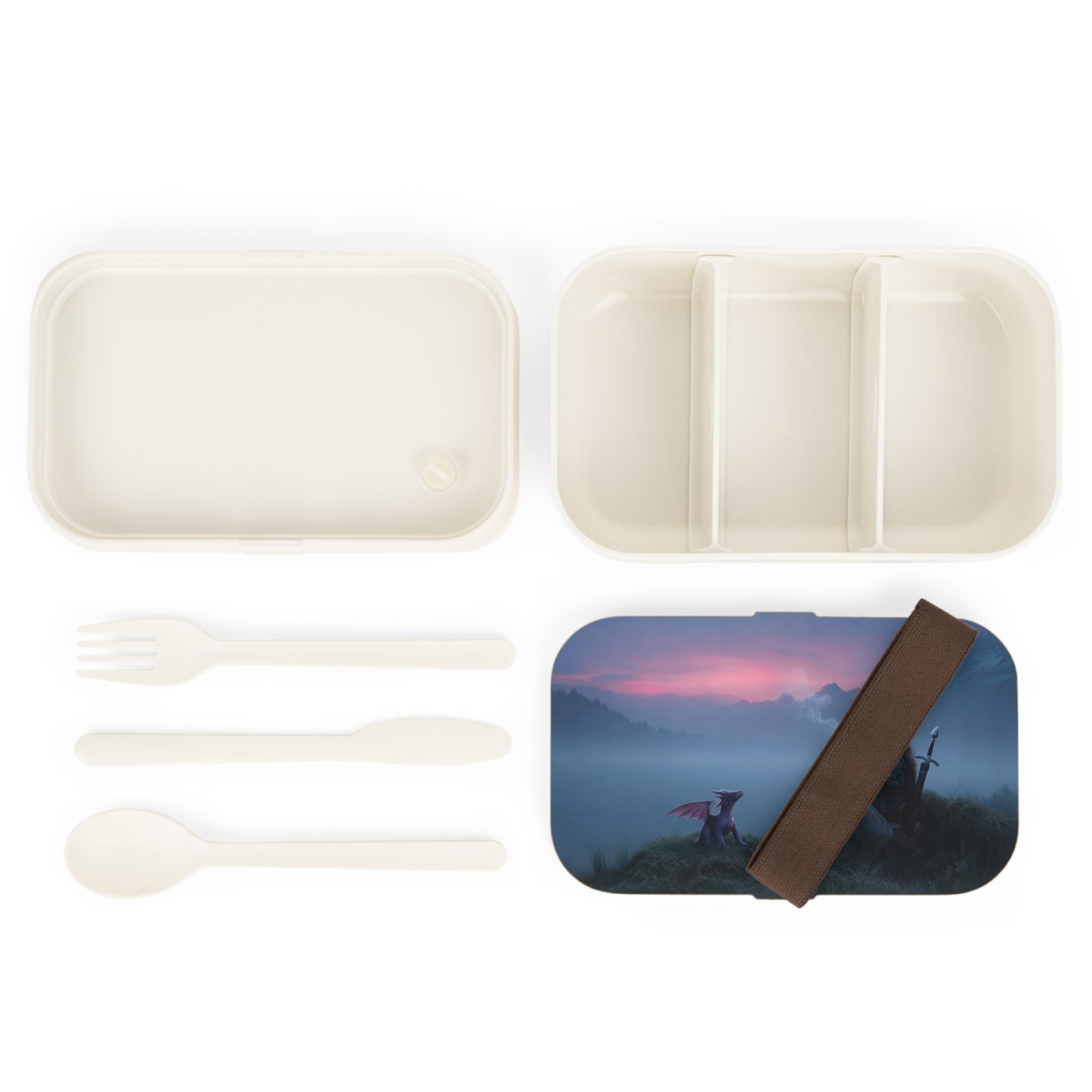 Misty Summit Guardian Bento Lunch Box – Twilight Dragon Companion