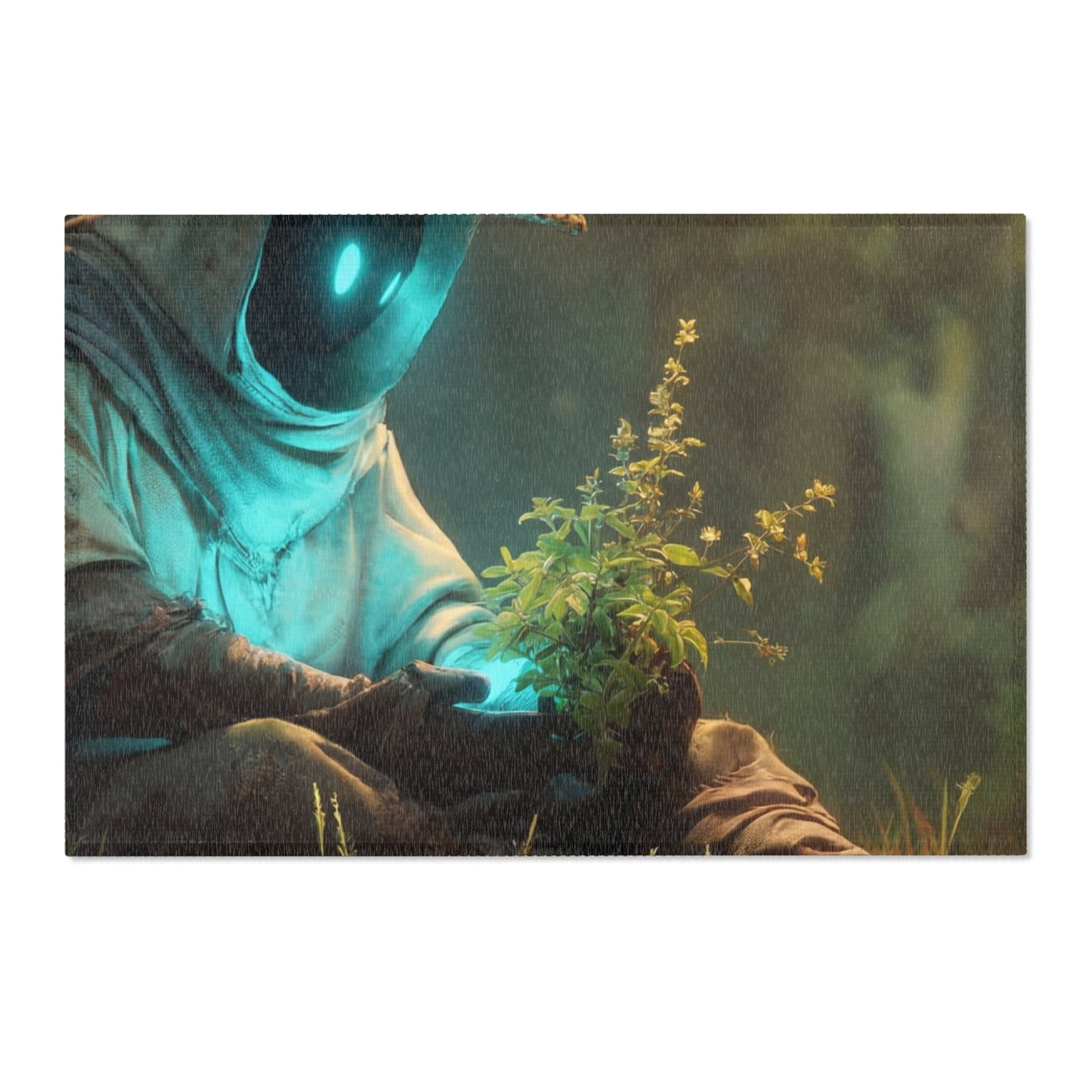 Forest Sentinel Area Rug – Luminescent Guardian in Sunlit Grove
