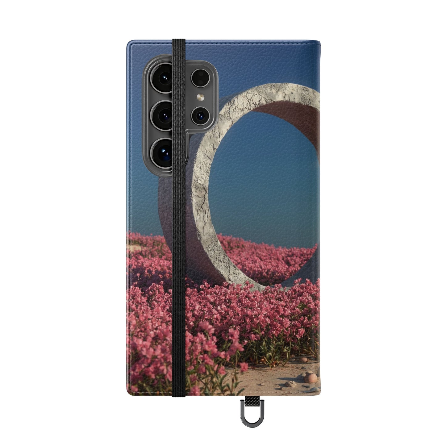 Stone Circle Flip Cases – Pink Flower Field Monument
