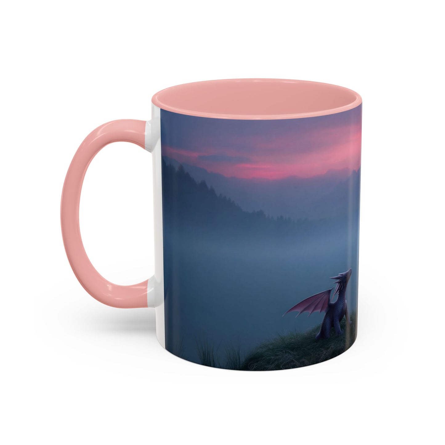 Sentinel and Dragon Accent Coffee Mug (11, 15oz) – Twilight Summit Rest