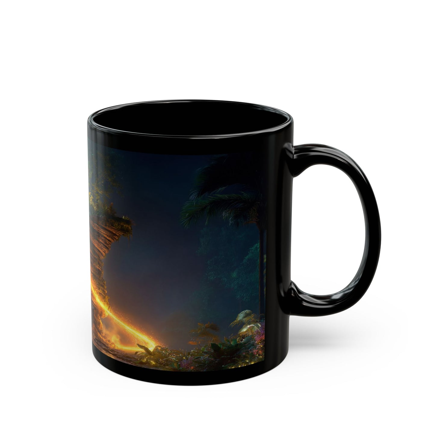 Floating Island Tree Mug – Luminous Twilight Portal