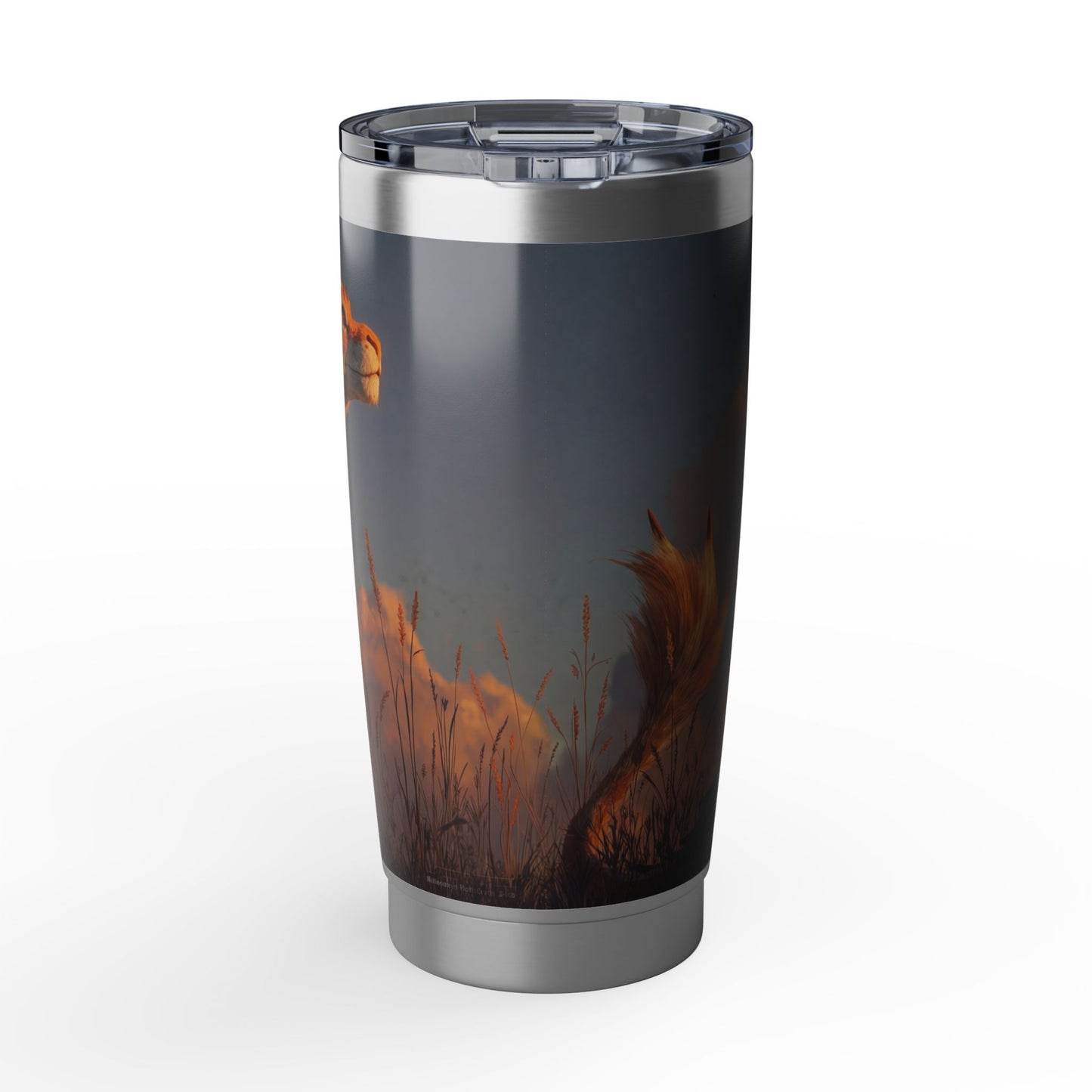 Sunset Serenade Dragon Vagabond 20oz Tumbler – Golden Hour Guardian