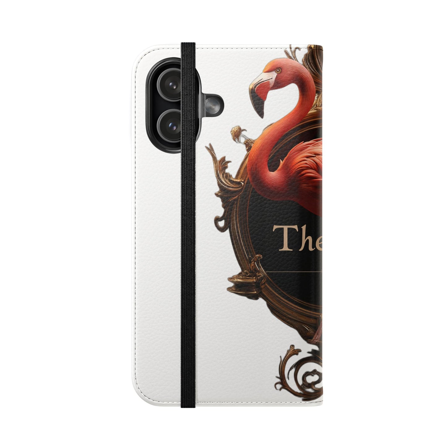 The Ritz Flamingo Flip Cases – Gilded Ornate Frame Art Design