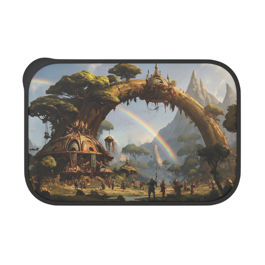 Arcane Grove Bento Box with Band and Utensils – Whimsical Treehouse Portal
