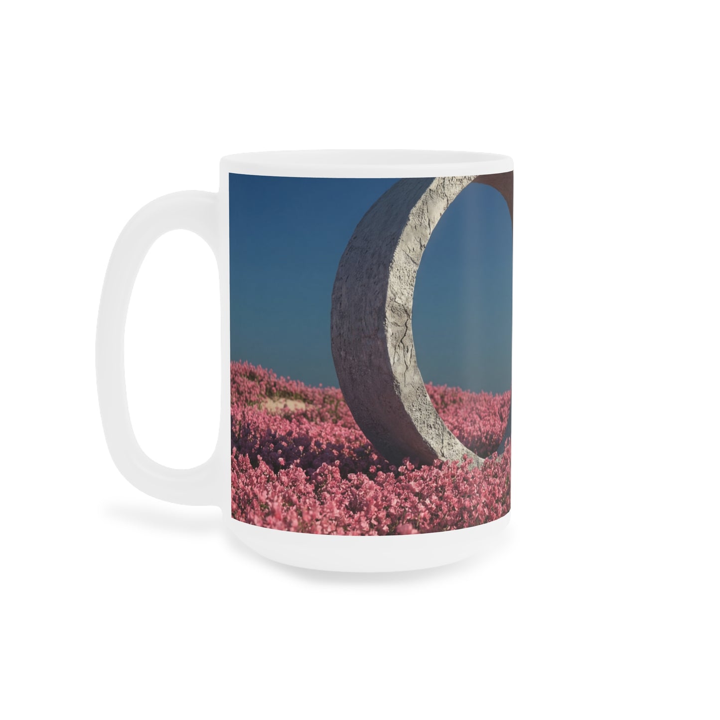 Stone Ring in Pink Bloom Ceramic Mugs (11oz\15oz\20oz) – Gateway to Quiet Wonder