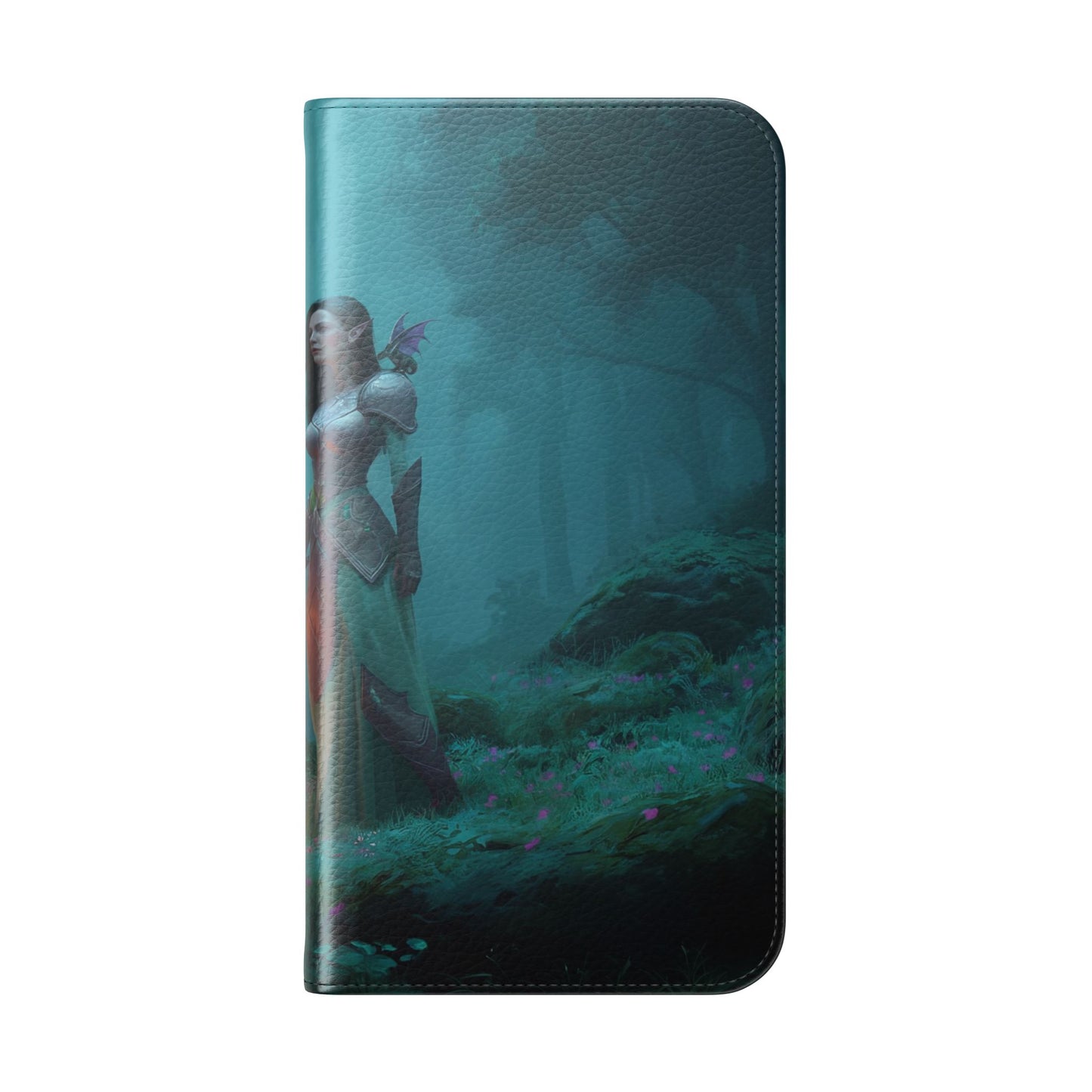 Forest Guardian Flip Cases – Elven Sentinel with Glowing Blade