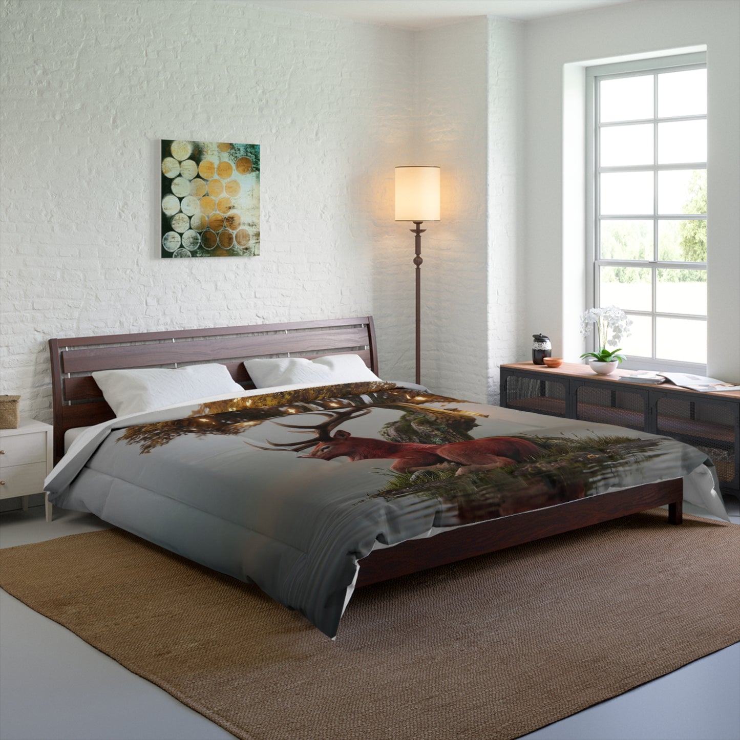 Starlit Stag Comforter – Whispering Forest Sanctuary