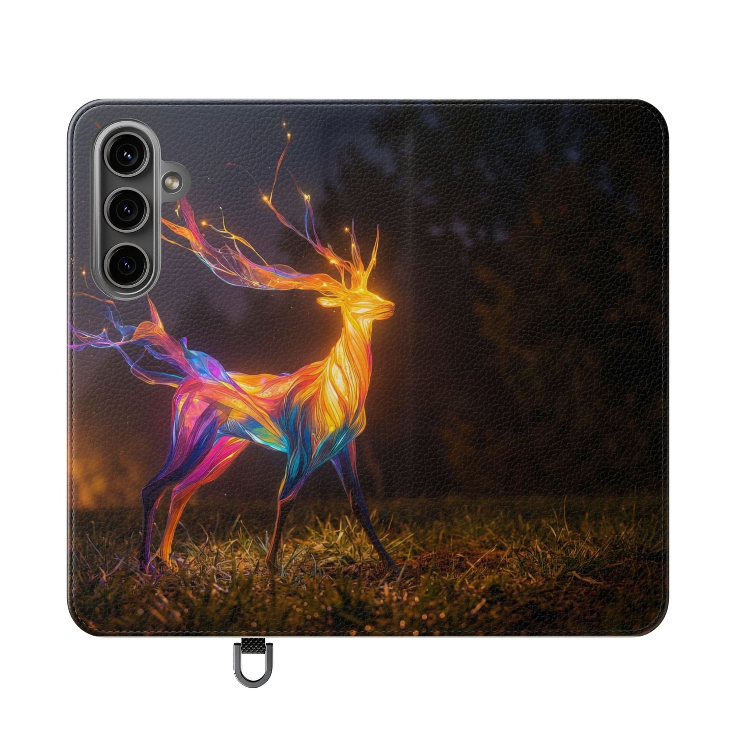 Ethereal Deer Flip Cases – Luminous Spirit Portrait