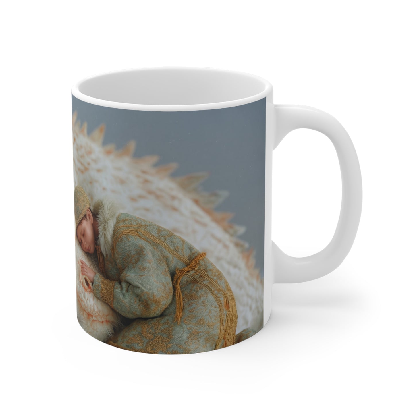 Child and White Dragon Ceramic Mugs (11oz\15oz\20oz) – Snowbound Whispers of Trust