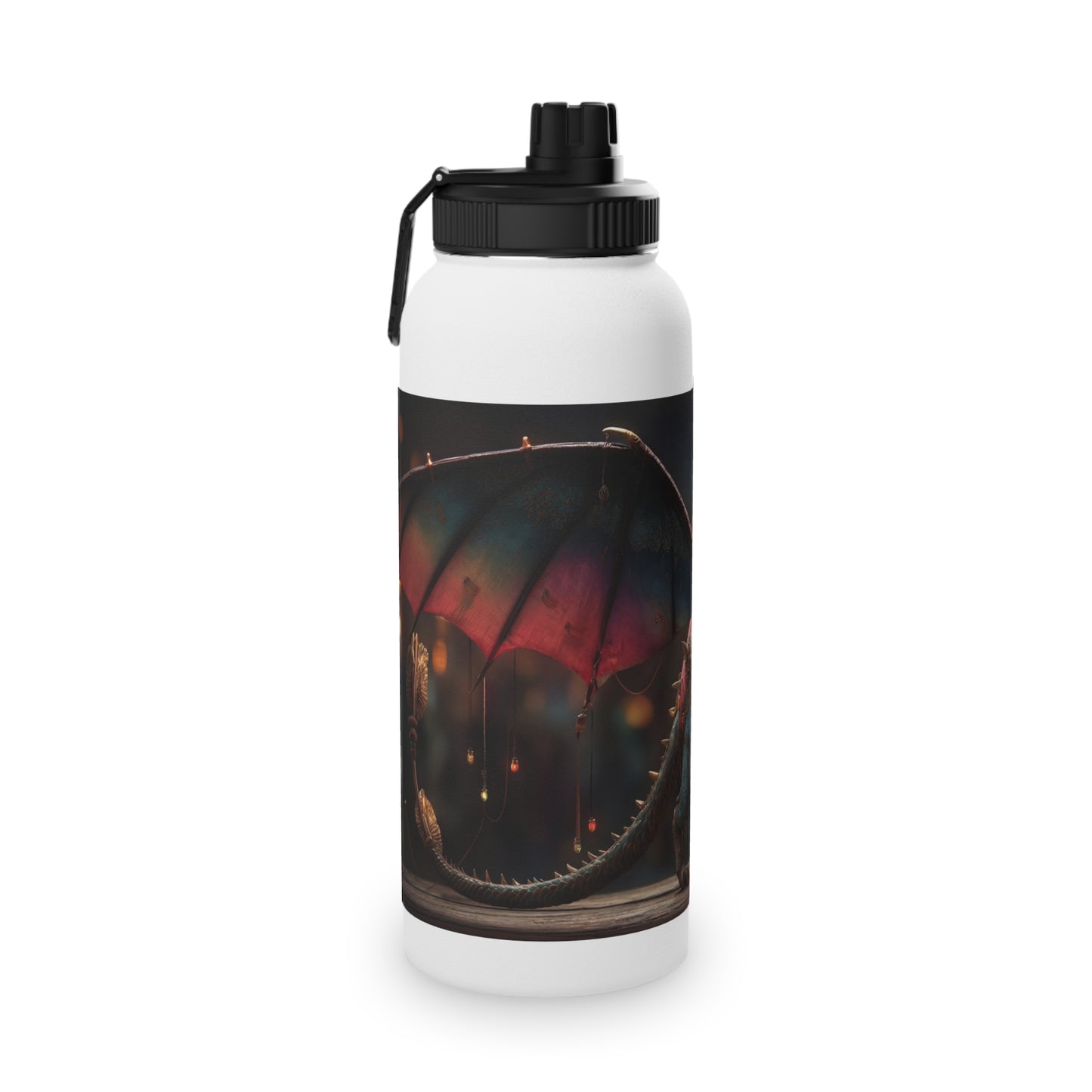 Celestial Dragon Stainless Steel Water Bottle, Sports Lid – Twilight Parade Guardian