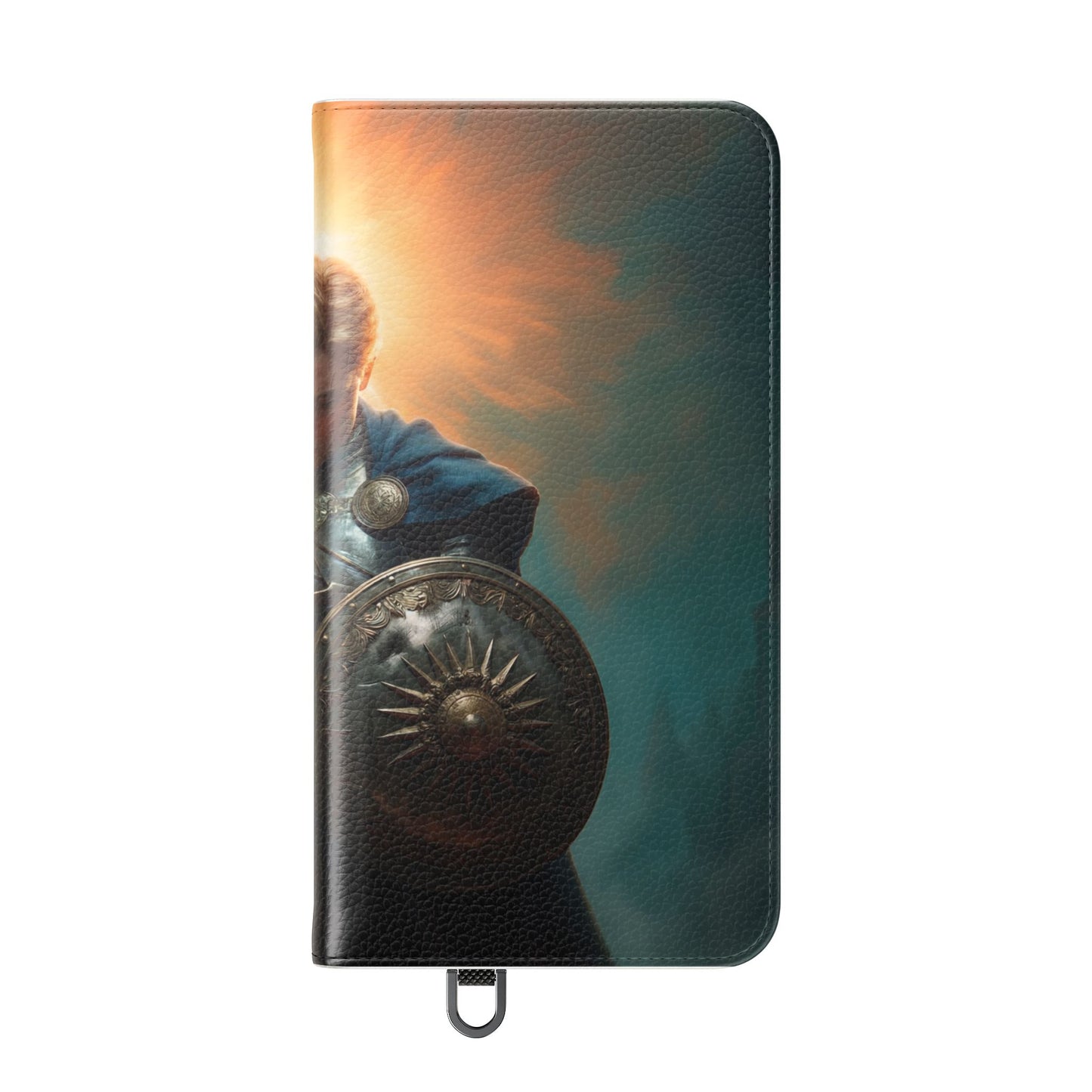 Dawn-Forged Knight Flip Cases – Radiant Armor Against Misty Skies