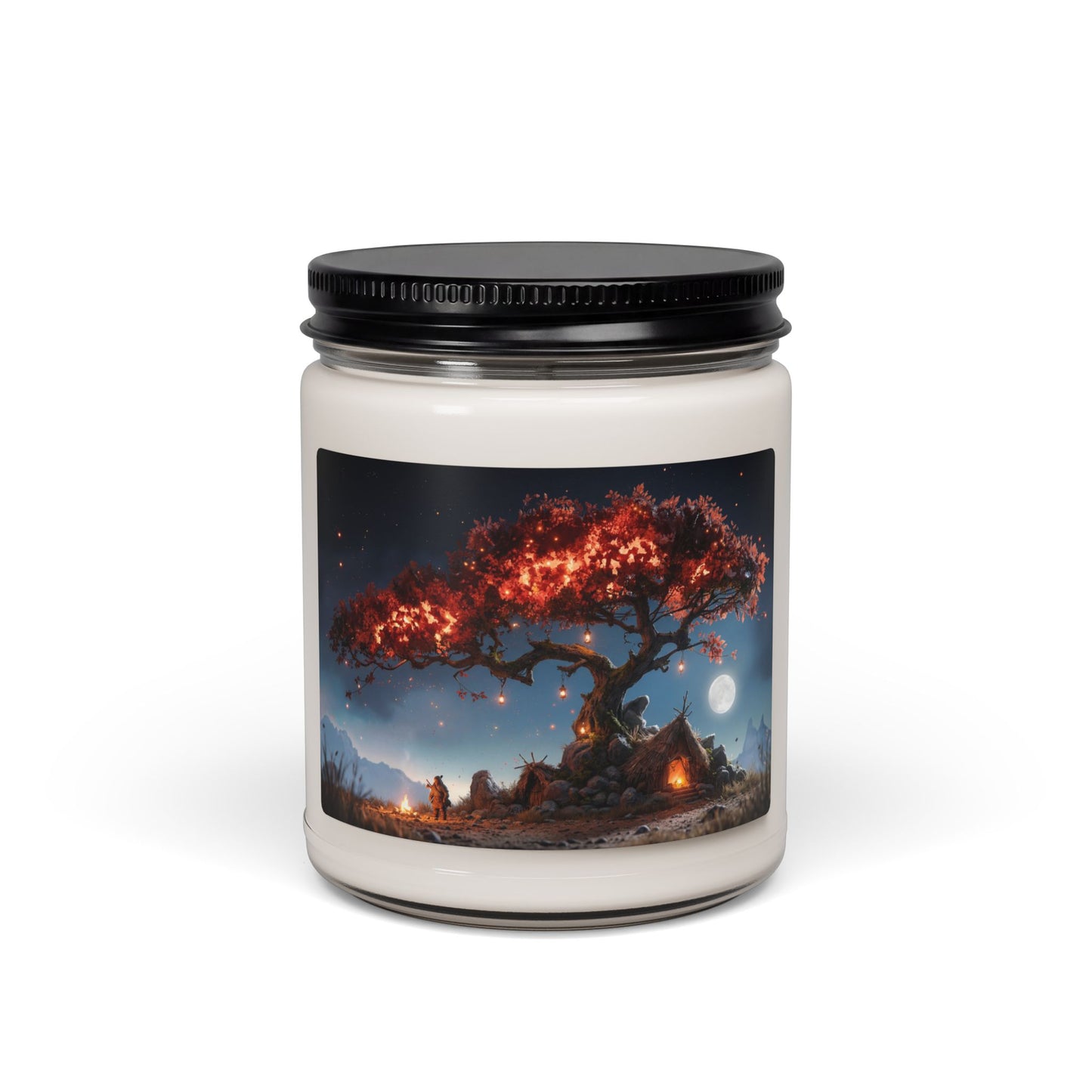 Whispering Ember Tree Scented Soy Candle, 9oz – Hearthlight Under a Star-Swept Canopy