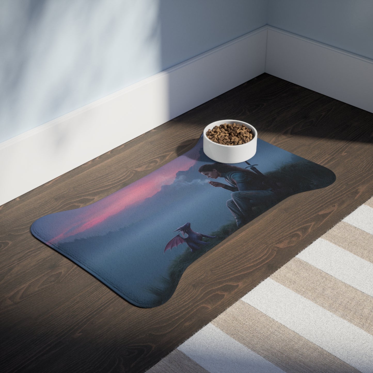 Misty Mountain Sentinel Pet Feeding Mats – Twilight Breaker Companion