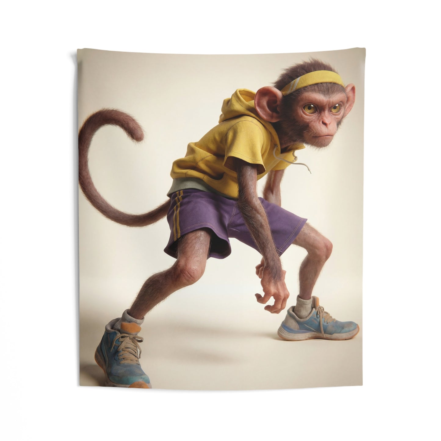 Athletic Monkey Indoor Wall Tapestries – Ready to Sprint Through Your Space